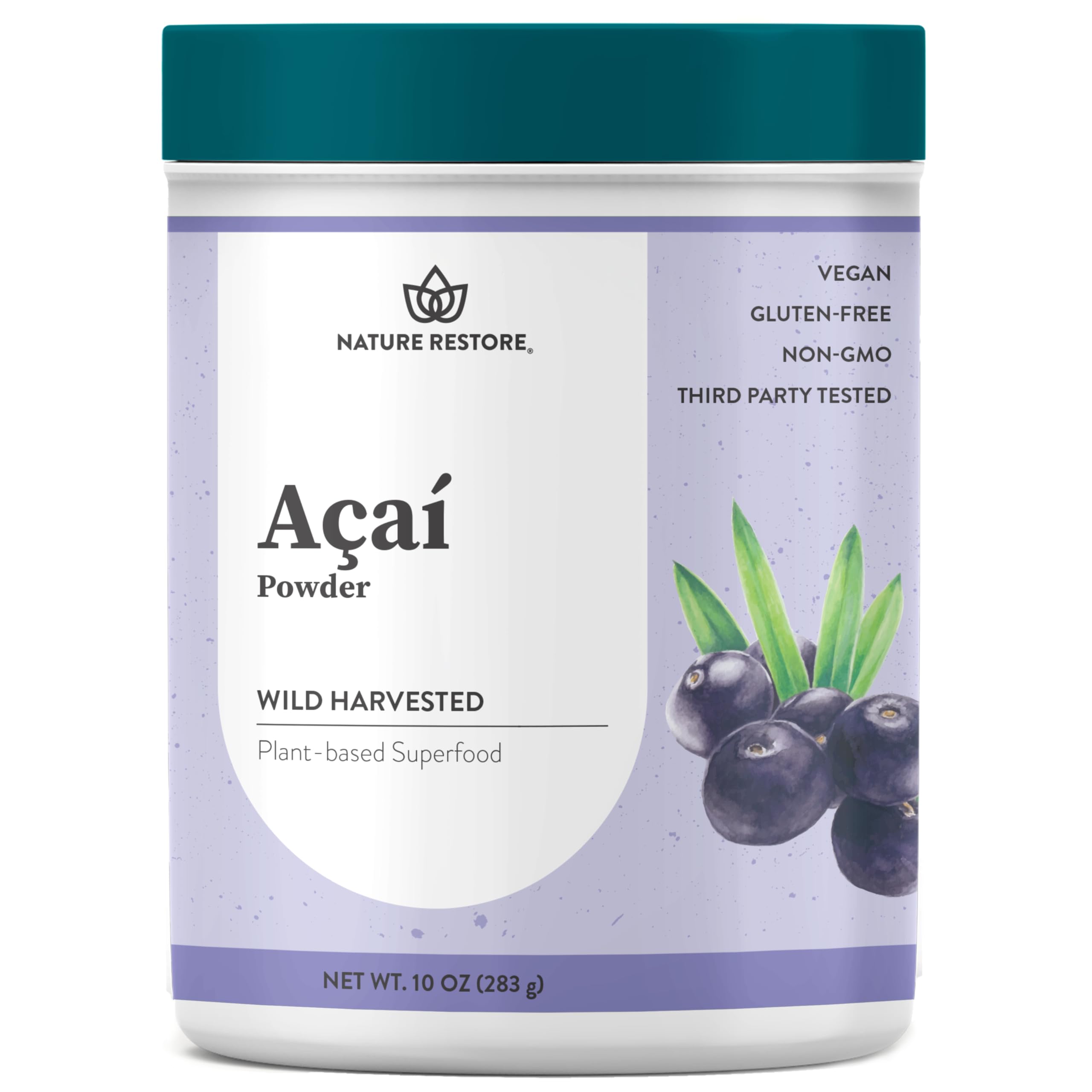 Foto 2 pulgar | Polvo De Bayas De Acai Nature Restore, 300 Ml, Cosechado En Estado Silvestre - Venta Internacional.