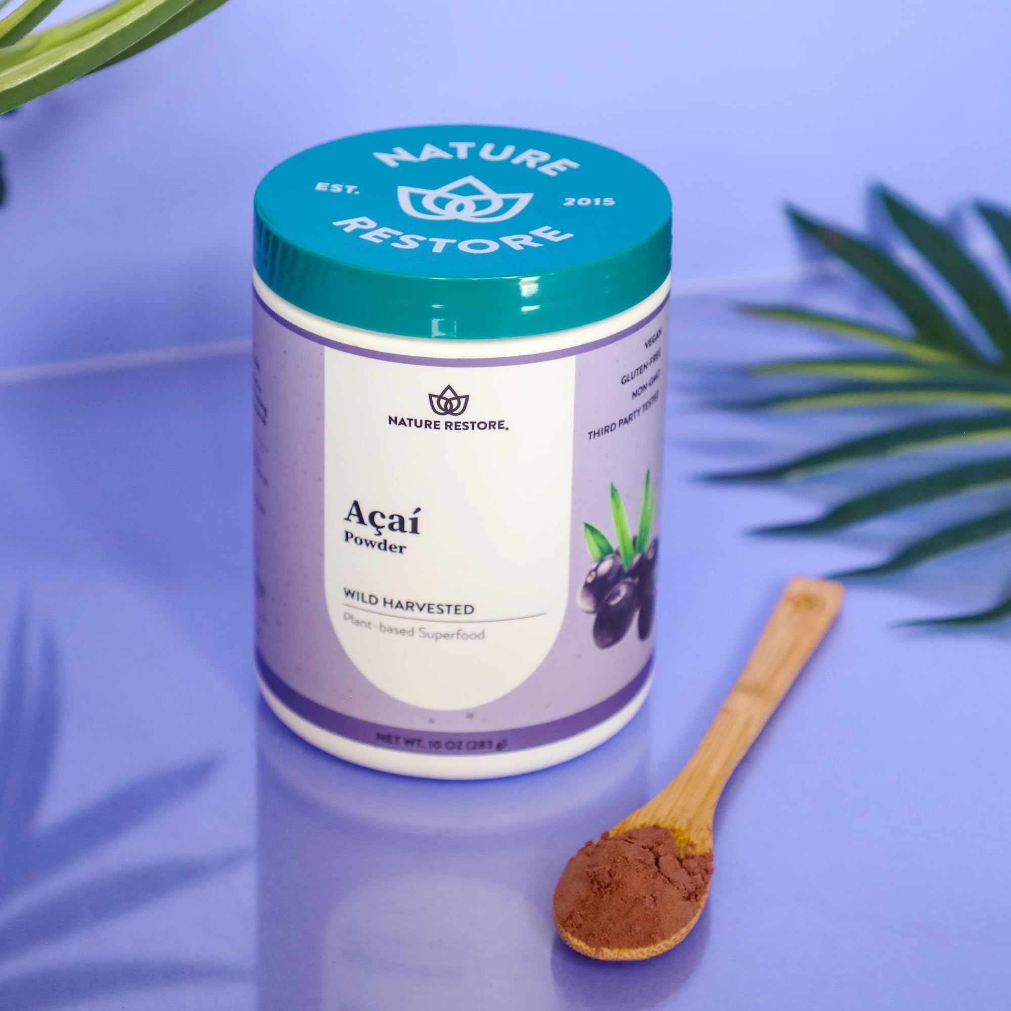 Foto 3 pulgar | Polvo De Bayas De Acai Nature Restore, 300 Ml, Cosechado En Estado Silvestre - Venta Internacional.