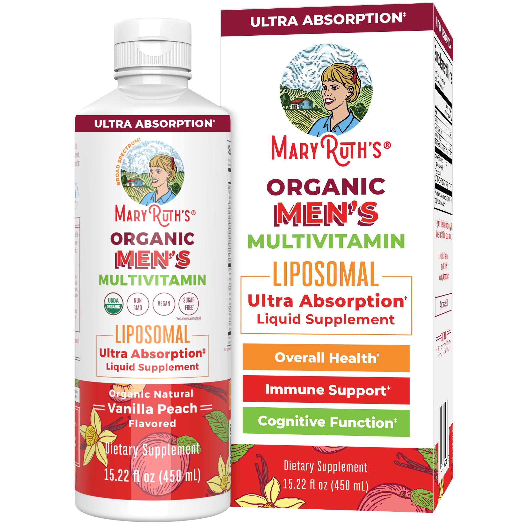 Foto 2 pulgar | Suplemento De Vitamina Orgánica Maryruth Para Hombres, 450 Ml - Venta Internacional.