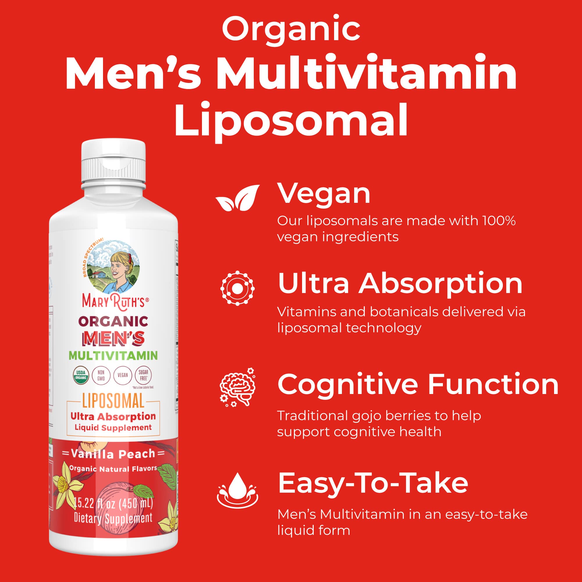 Foto 7 pulgar | Suplemento De Vitamina Orgánica Maryruth Para Hombres, 450 Ml - Venta Internacional.
