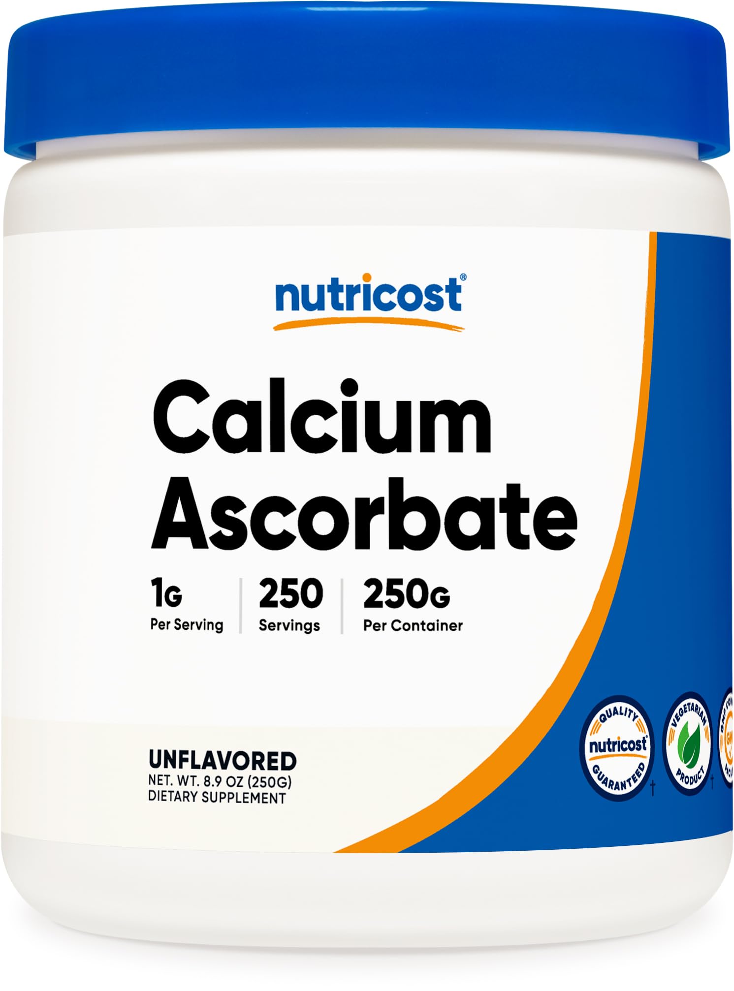 Foto 2 pulgar | Suplemento Nutricost De Ascorbato De Calcio En Polvo 250 G - Venta Internacional.
