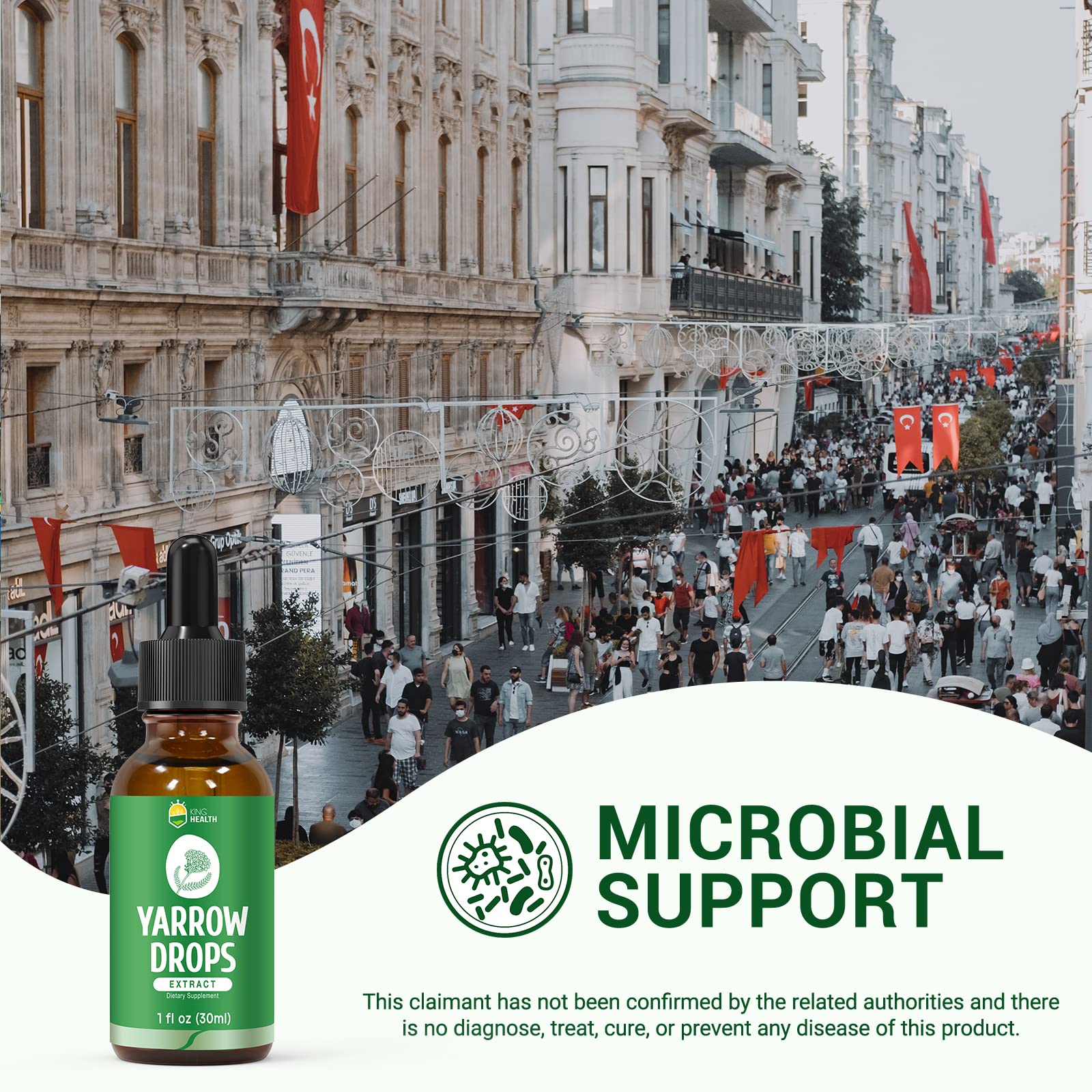 Foto 5 pulgar | Tintura Kinghealth Milenrama Herb, 30 Ml, 98% De Absorción Orgánica - Venta Internacional.