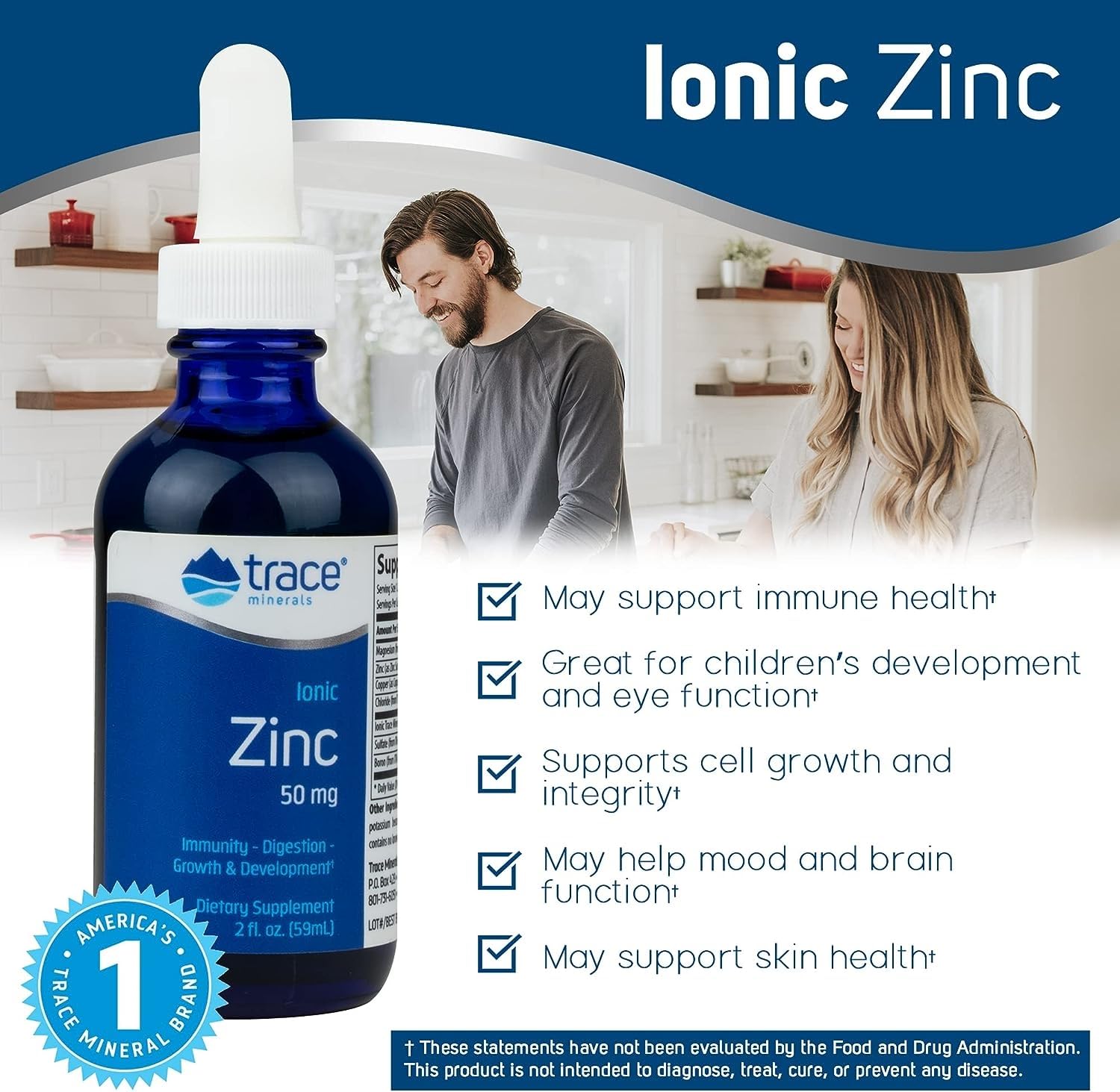 Foto 4 pulgar | Suplemento De Oligoelementos De Zinc Iónico De 60 Ml Con Cobre Y Magnesio - Venta Internacional.