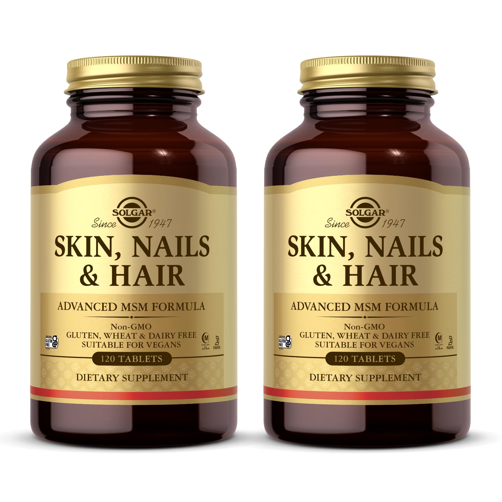 Foto 1 | Suplemento Solgar Para Piel, Uñas Y Cabello 120 Comprimidos X 2 - Venta Internacional.