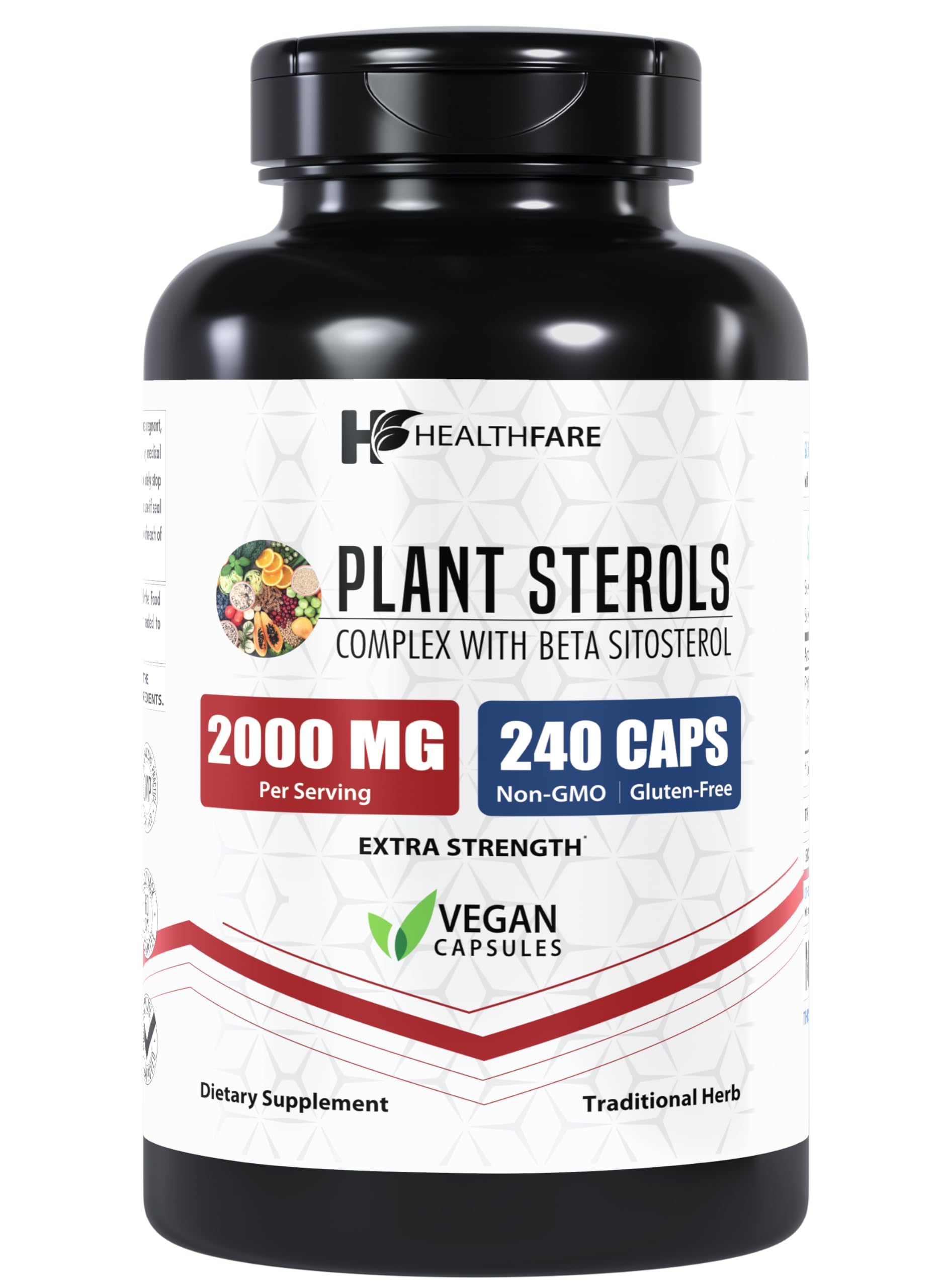 Foto 2 pulgar | Suplemento Healthfare Plant Sterols 2000 Mg 240 Cápsulas Veganas - Venta Internacional.