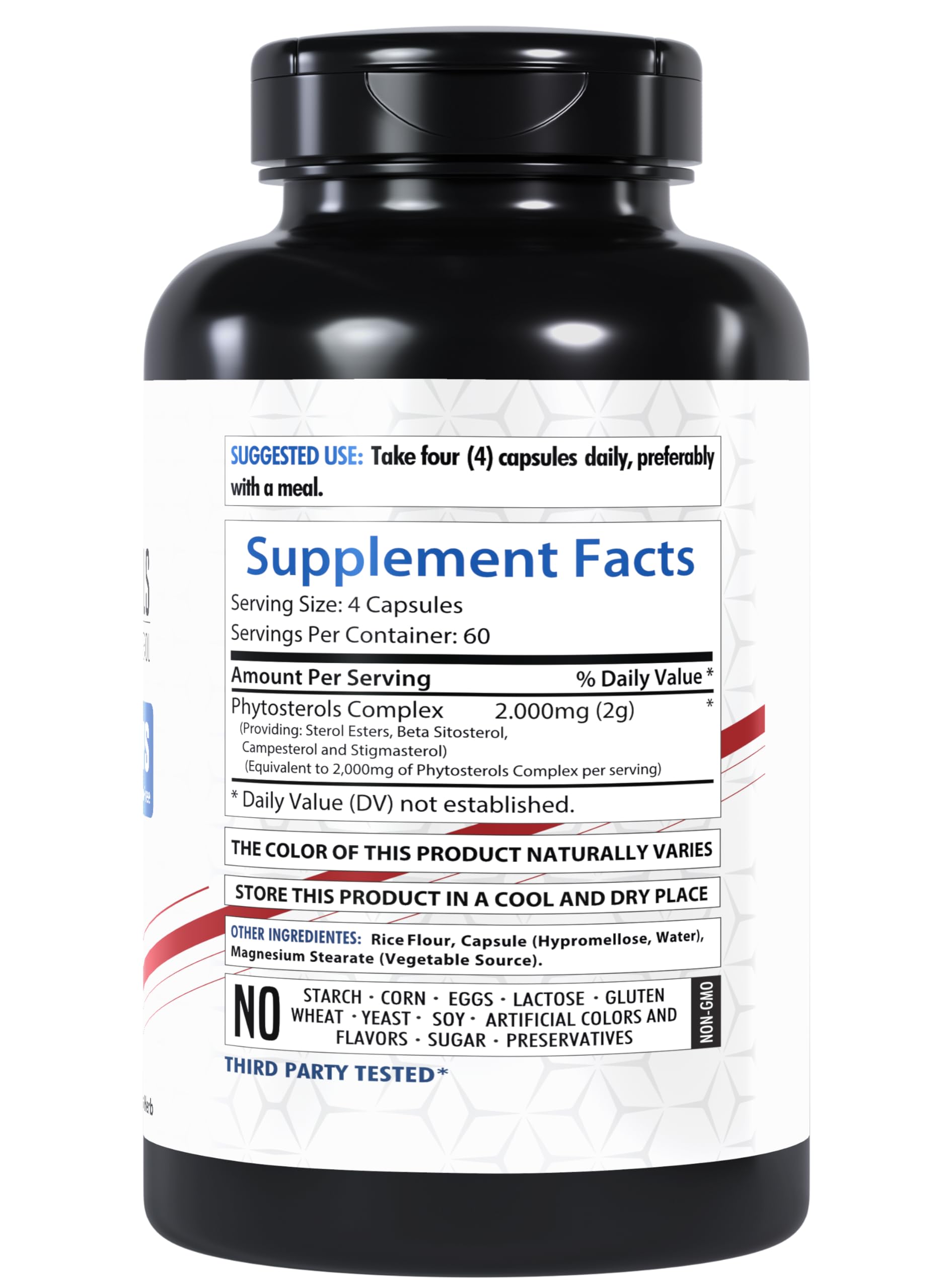 Foto 3 pulgar | Suplemento Healthfare Plant Sterols 2000 Mg 240 Cápsulas Veganas - Venta Internacional.