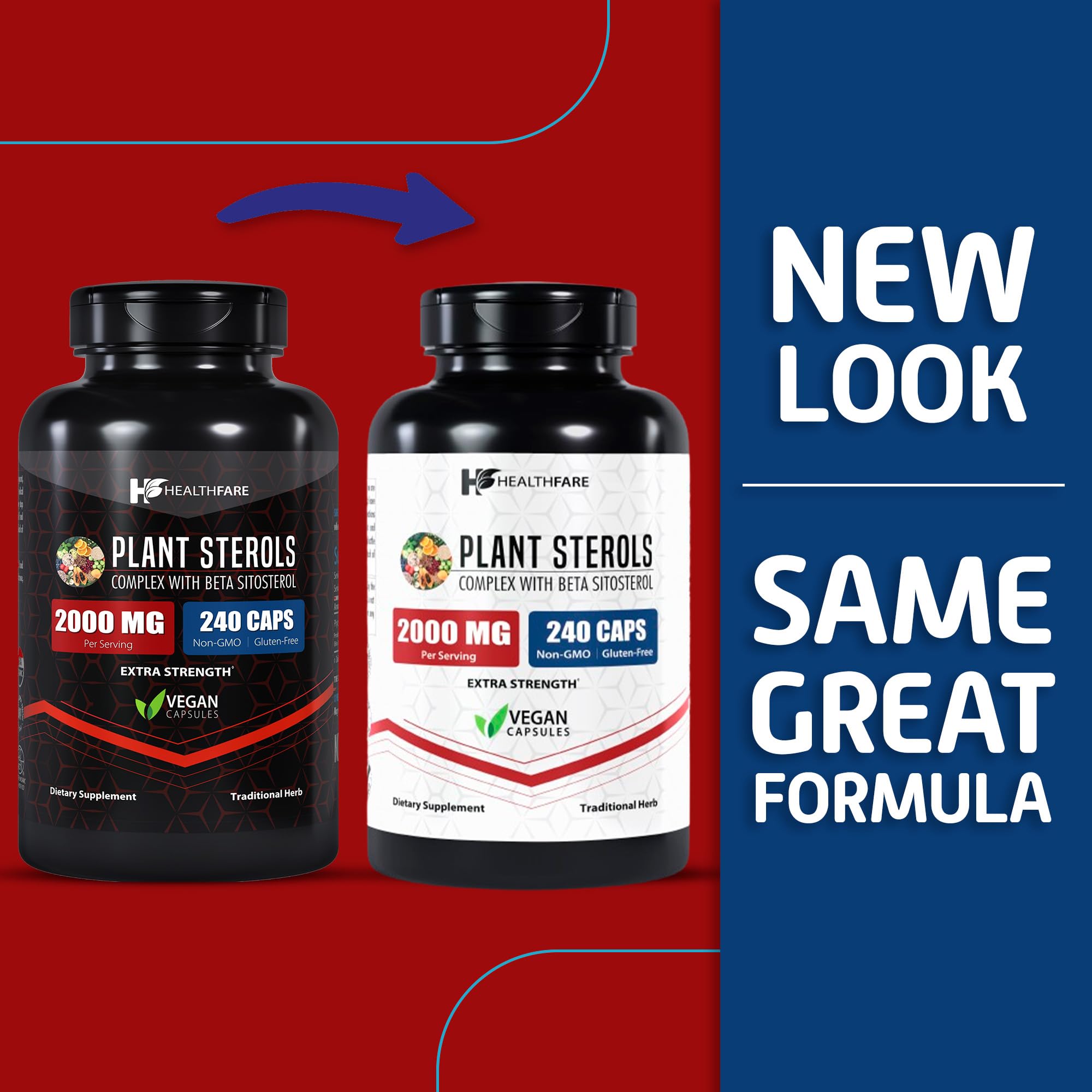 Foto 4 | Suplemento Healthfare Plant Sterols 2000 Mg 240 Cápsulas Veganas - Venta Internacional.