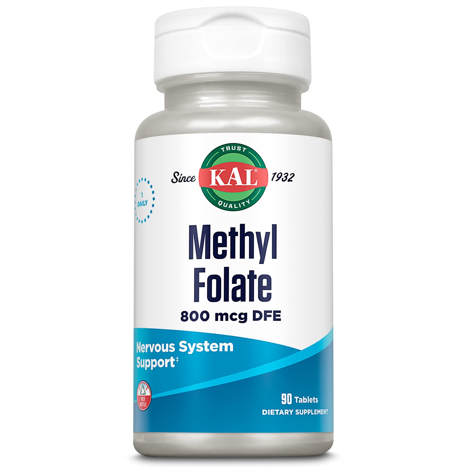 Foto 1 | Suplemento de Folato de Metilo Kal 800 Mcg de Vitamina B9 Dfe 90 Tabletas - Venta Internacional