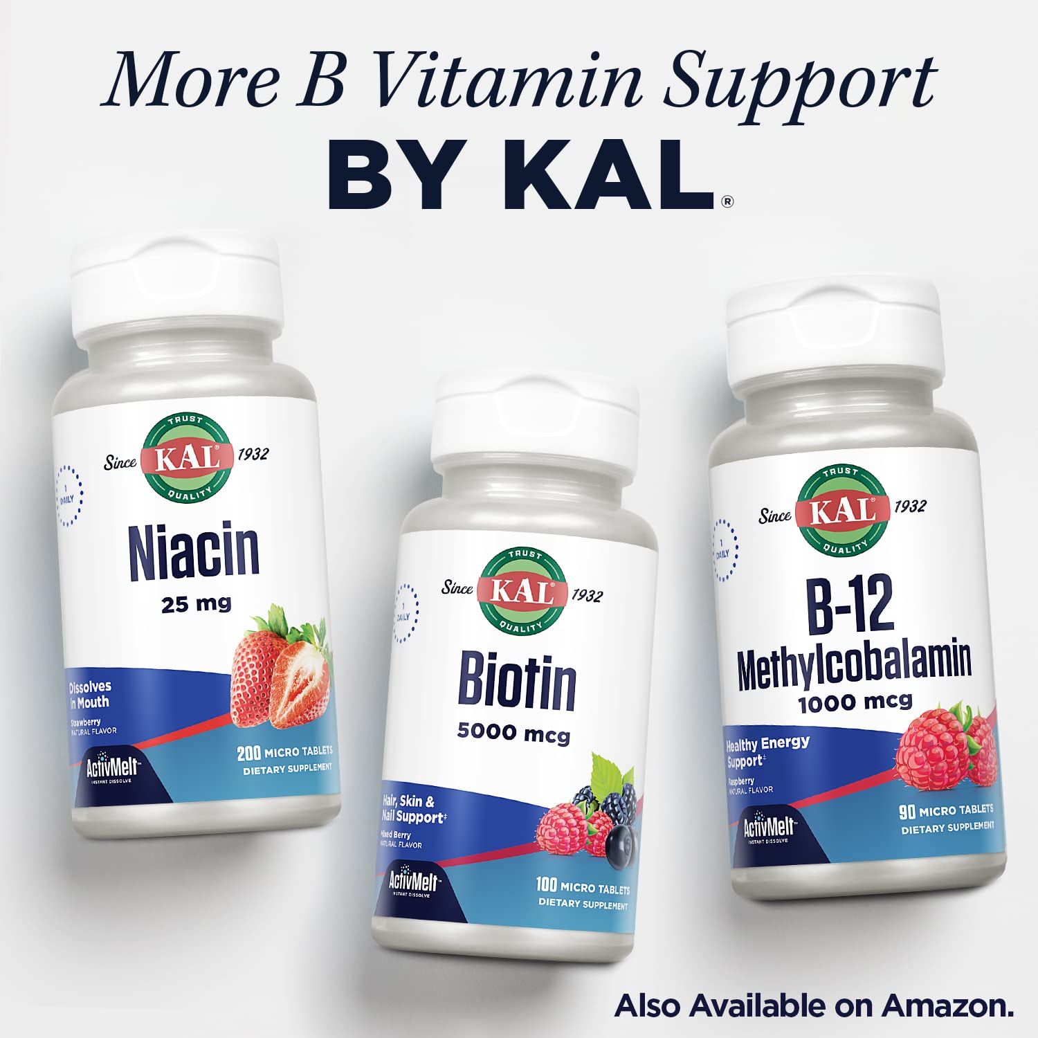 Foto 6 | Suplemento de Folato de Metilo Kal 800 Mcg de Vitamina B9 Dfe 90 Tabletas - Venta Internacional