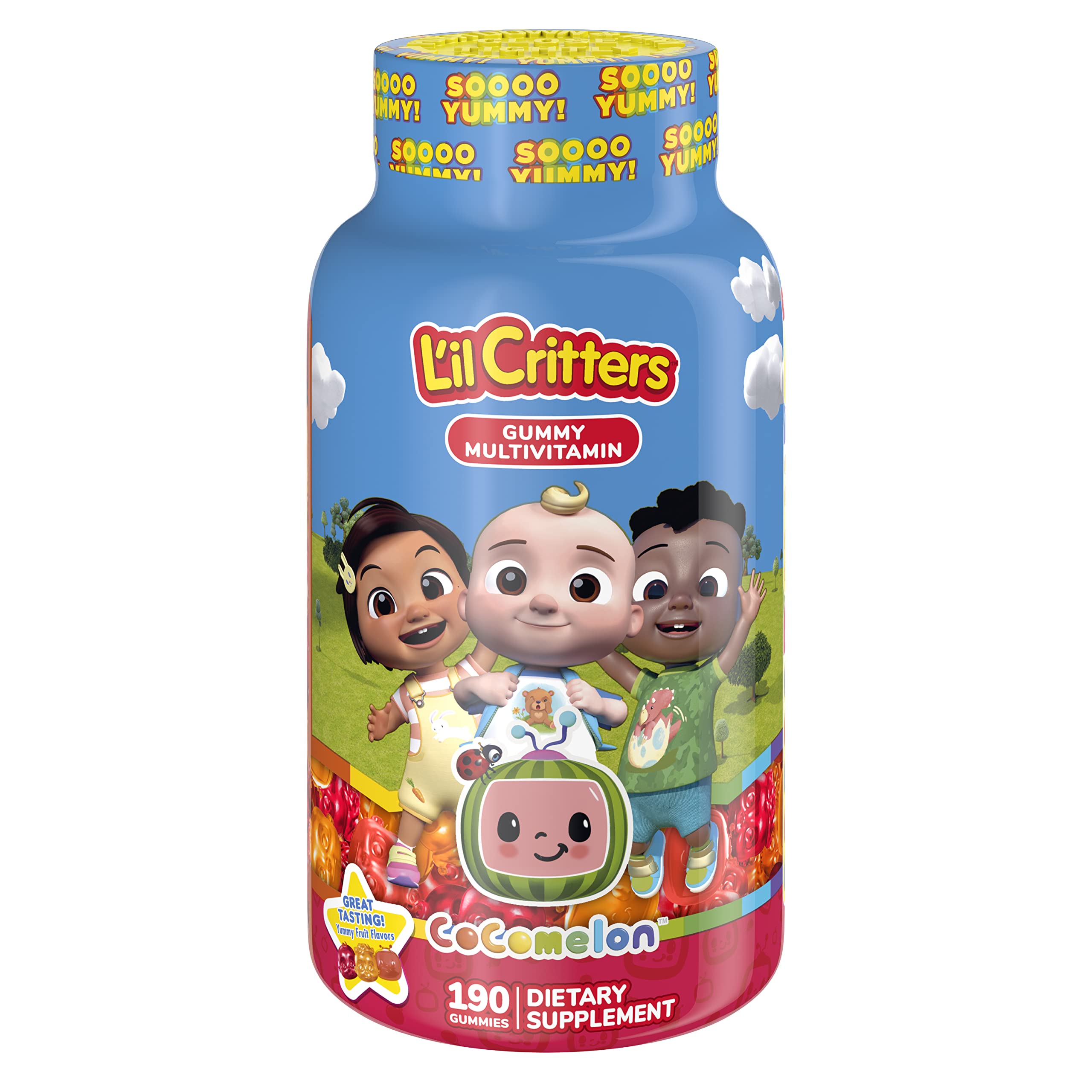 Foto 2 pulgar | Gomitas Multivitamínicas Lil Critters Cocomelon 190 Gomitas Para Niños - Venta Internacional.
