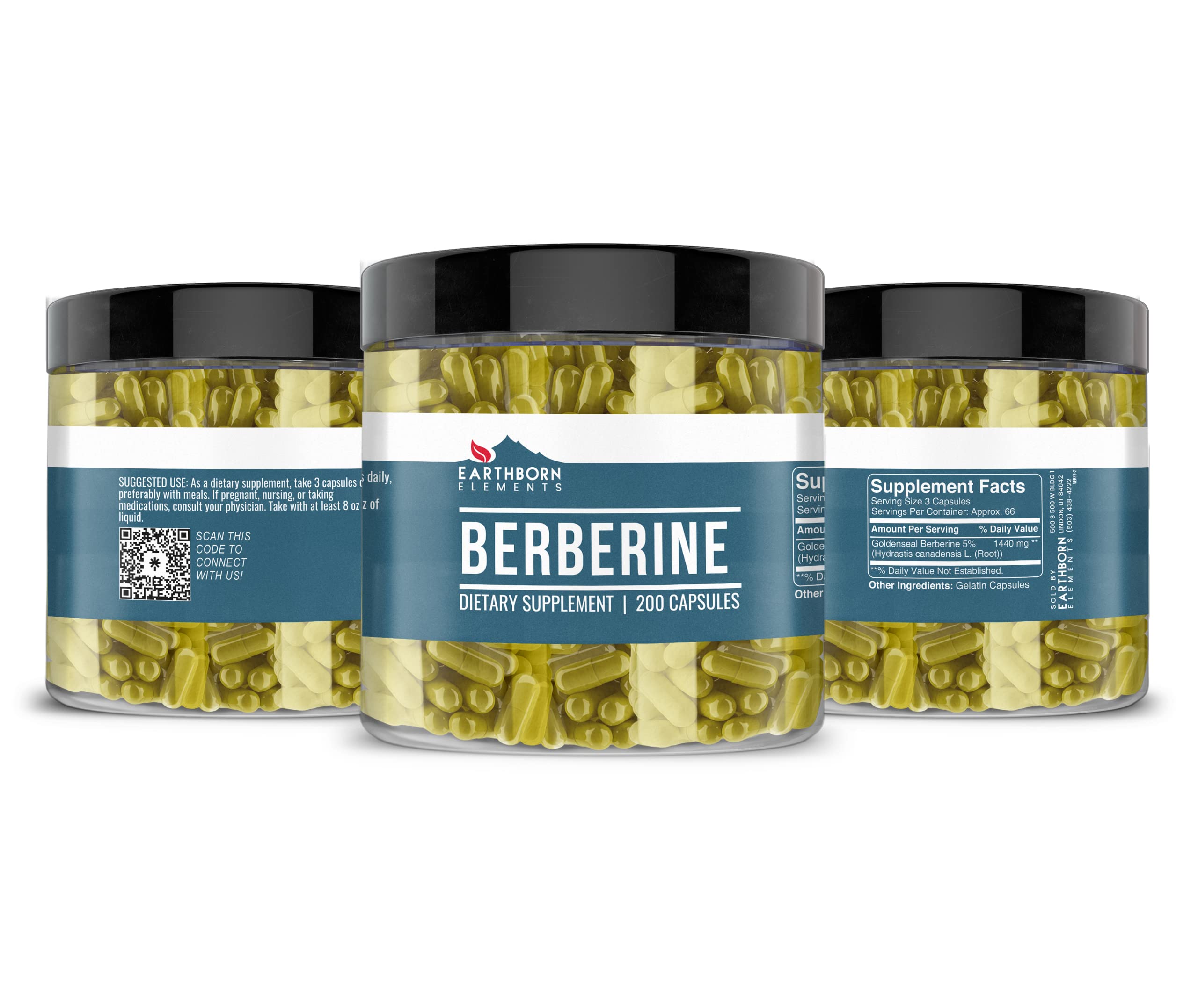 Foto 4 | Suplemento Dietético Earthborn Elements Berberine 200 Cápsulas - Venta Internacional.