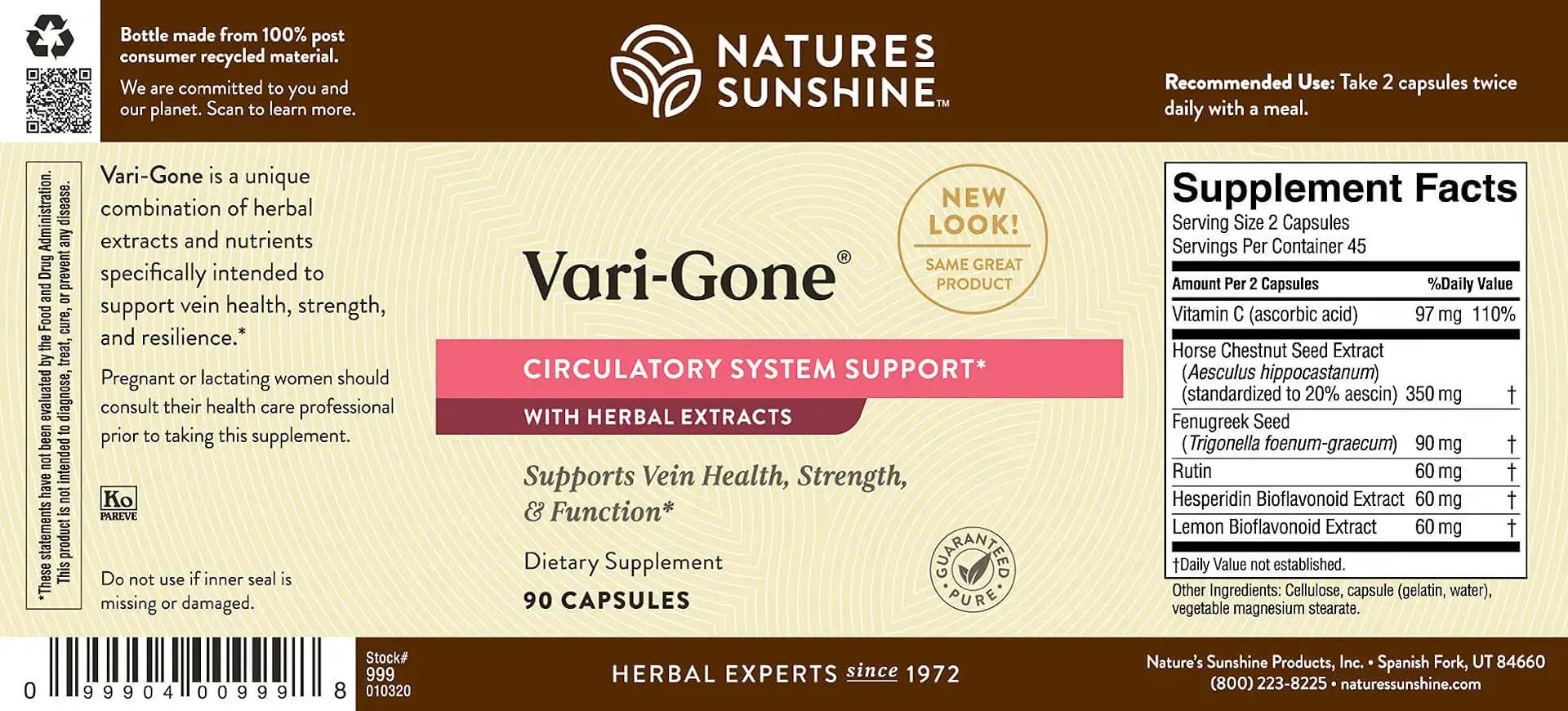 Foto 6 pulgar | Suplementos Nature's Sunshine Vari-gone 90 Cápsulas - Venta Internacional.