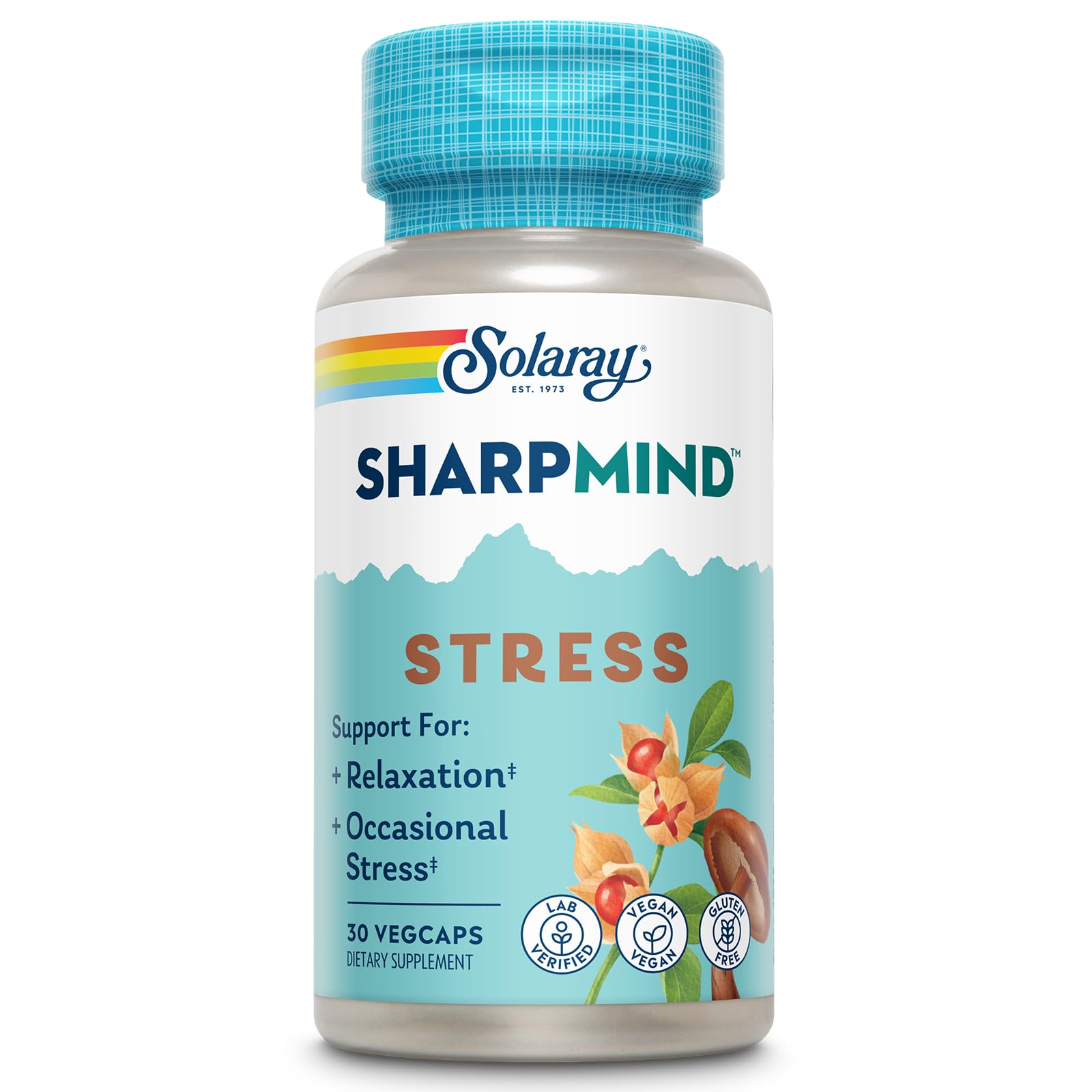 Foto 2 pulgar | Suplemento Solaray Sharpmind Stress Nootrópico 30 Cápsulas - Venta Internacional