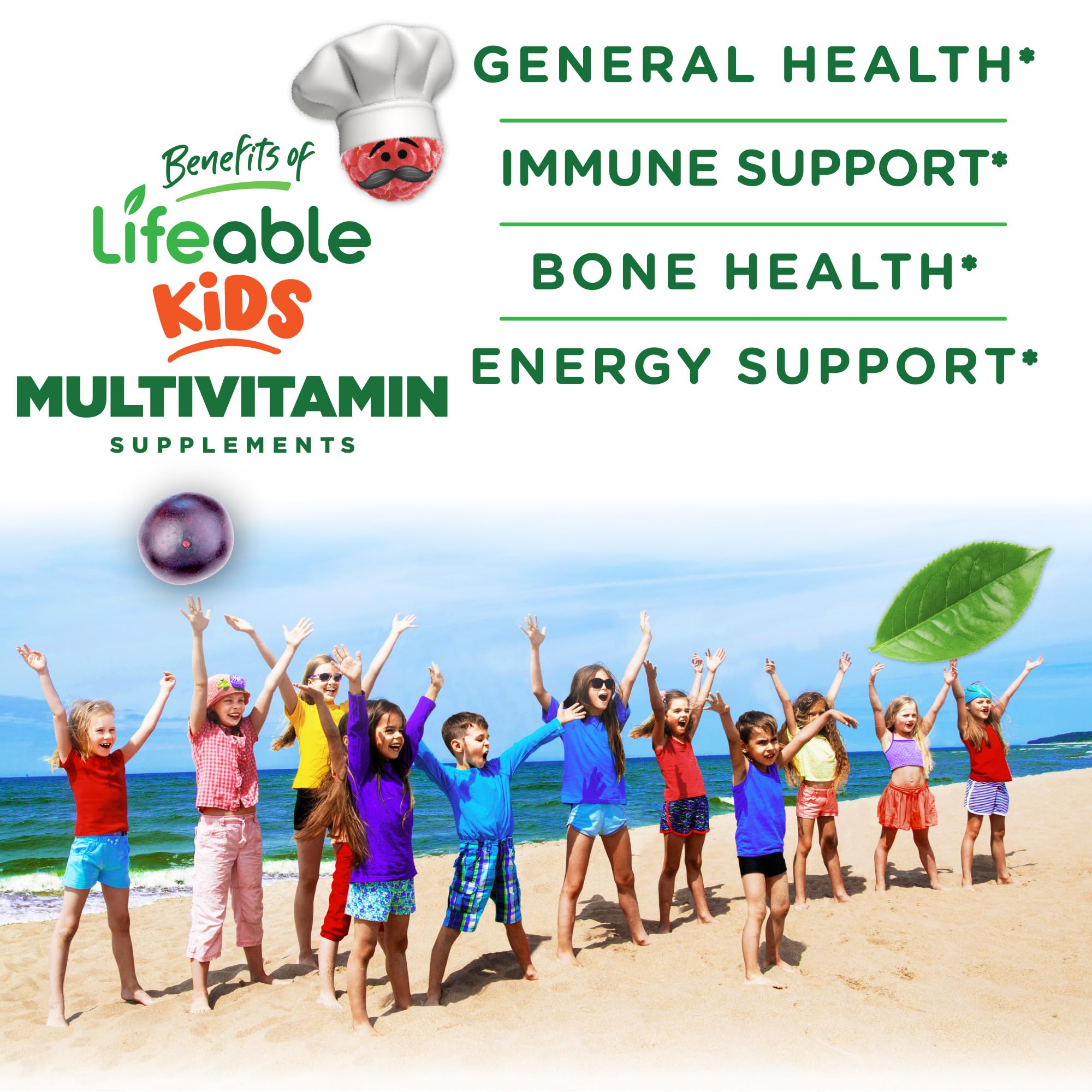 Foto 4 pulgar | Gomitas Multivitamínicas Lifeable Para Niños Con 11 Vitaminas Y Zinc, 90 Unidades - Venta Internacional.