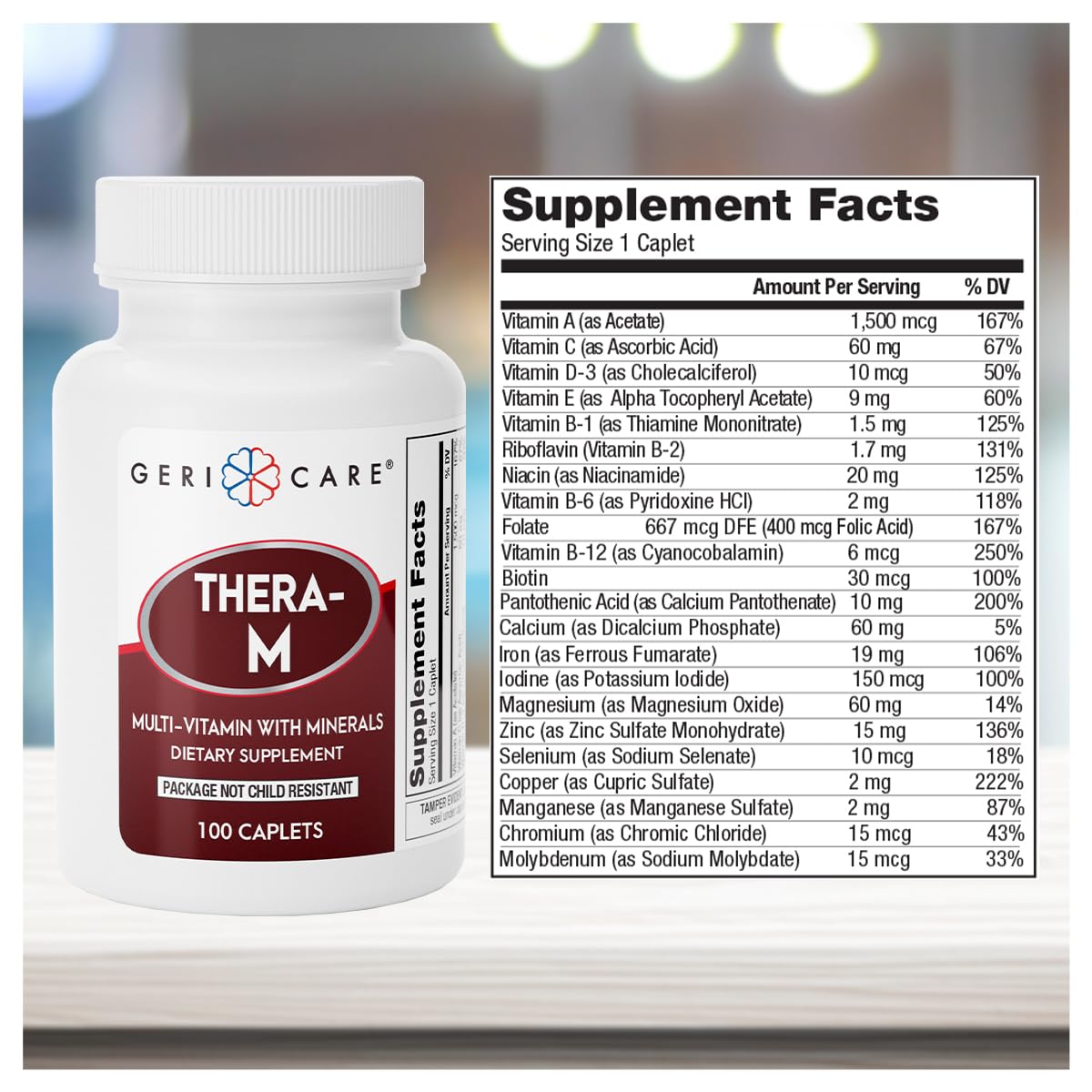 Foto 4 pulgar | Suplemento Multivitamínico De Alta Potencia Gericare Thera, 100 Cápsulas - Venta Internacional.