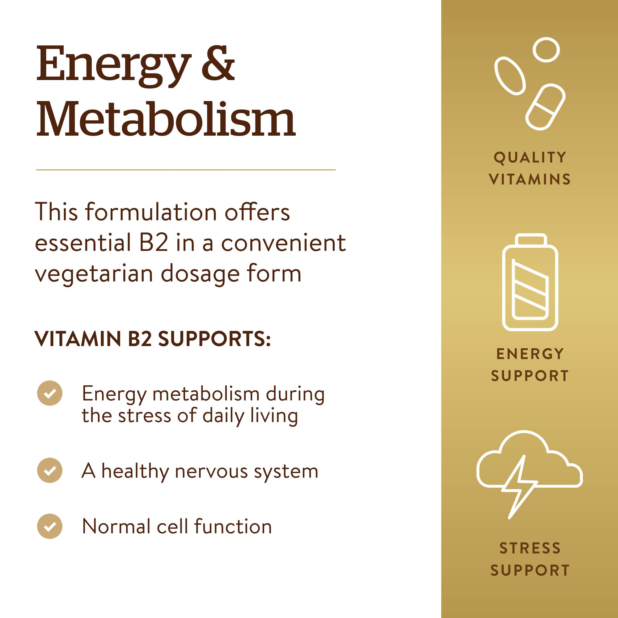 Foto 4 | Suplemento Solgar De Vitamina B2 (riboflavina) 100 Mg 100 Cápsulas - Venta Internacional.