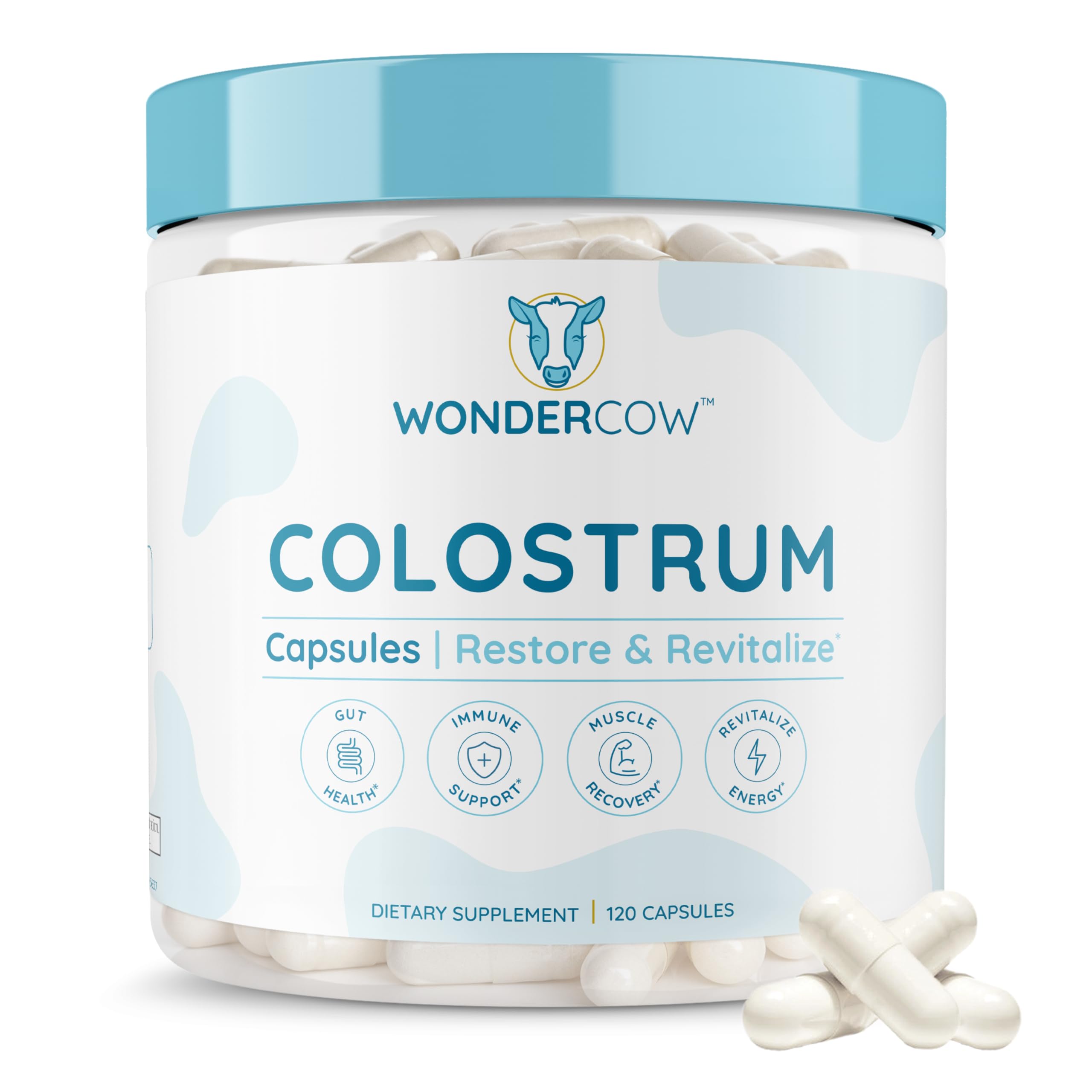 Foto 1 | Suplemento De Cápsulas De Calostro Wondercow Natural 30 Porciones - Venta Internacional.