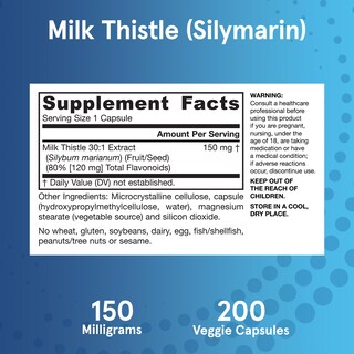 Foto 6 | Suplemento Jarrow Formulas Milk Thistle 150 Mg 200 Cápsulas - Venta Internacional.