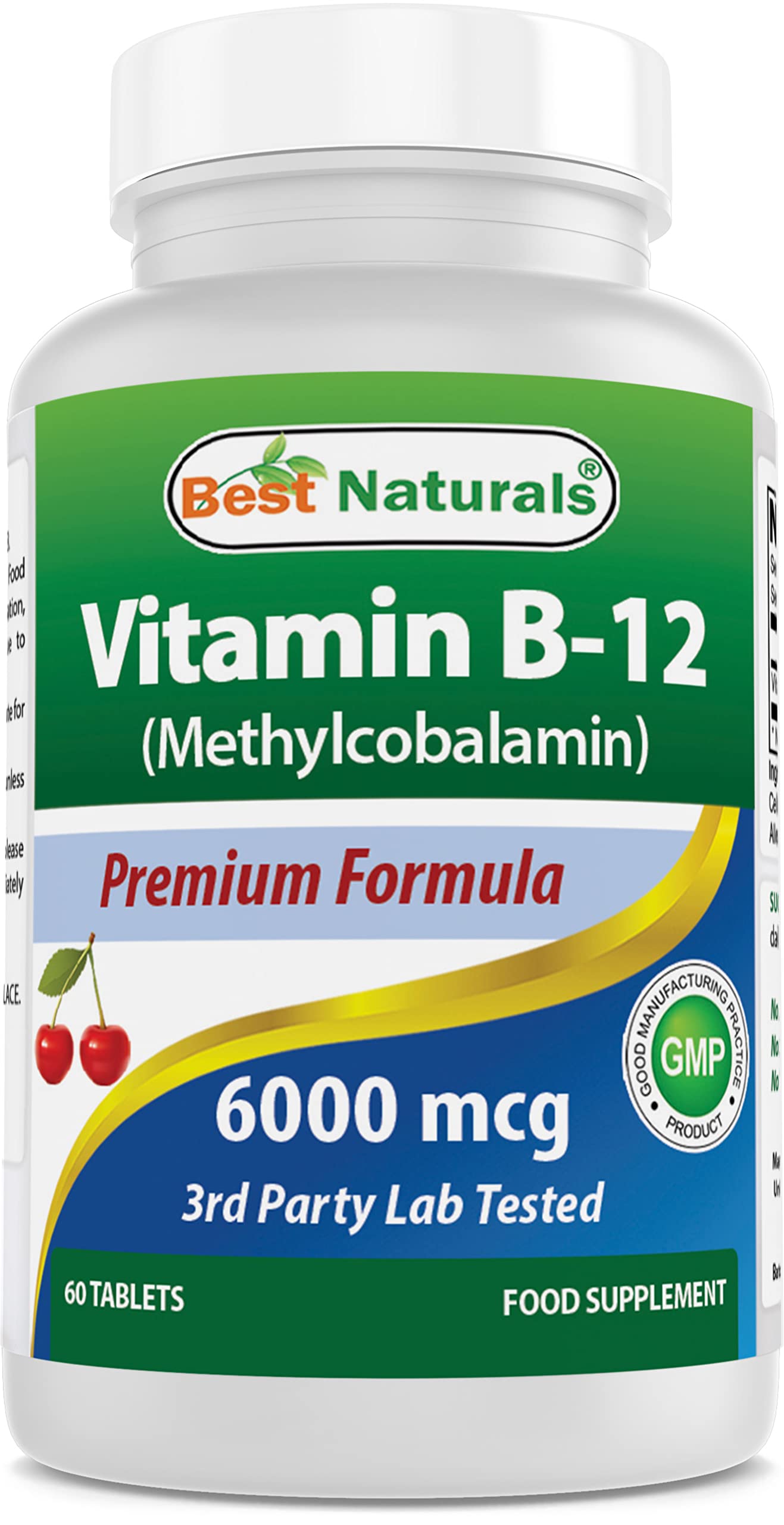 Foto 2 pulgar | Suplemento Best Naturals Con Vitamina B-12, Metilcobalamina, 6000 Mcg - Venta Internacional.