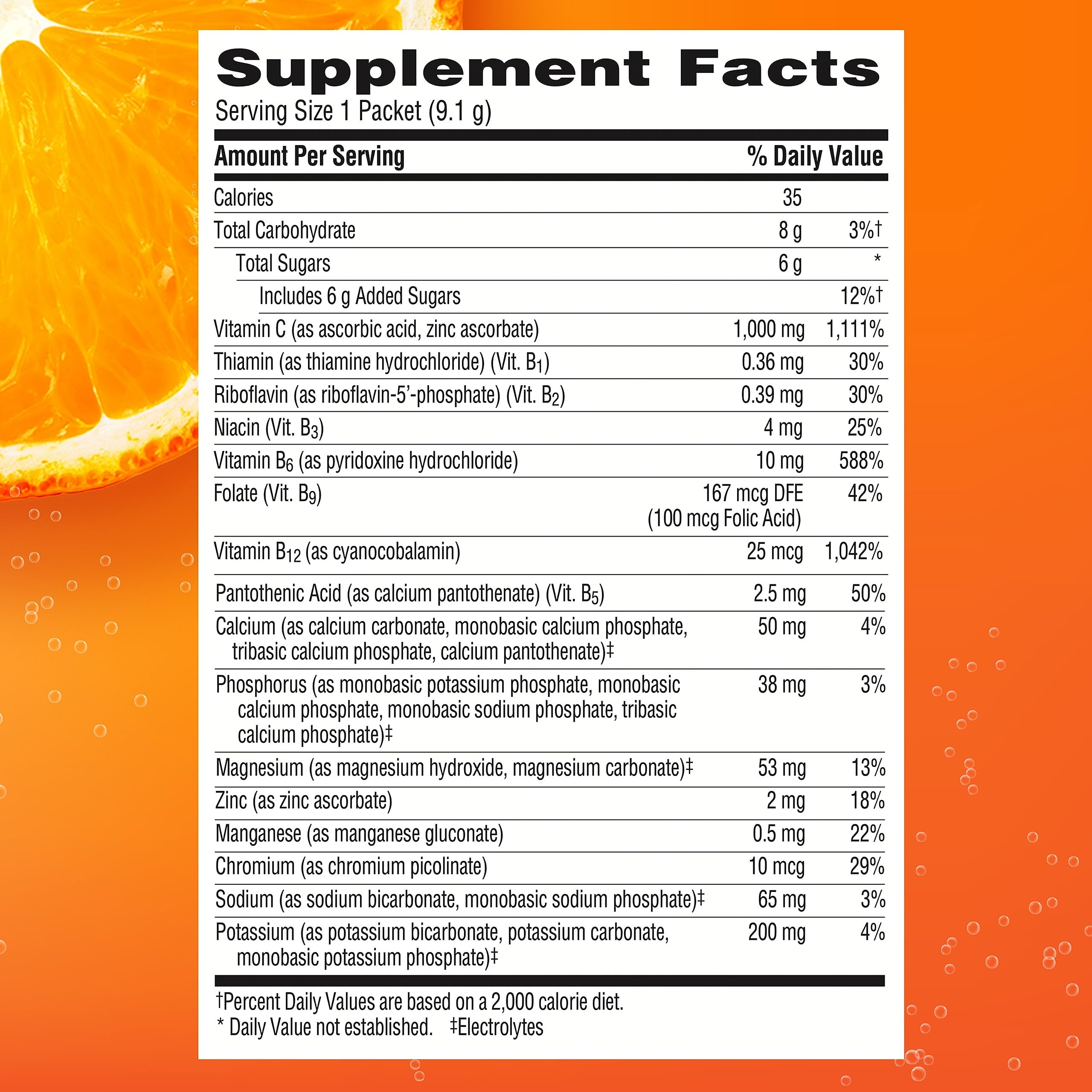 Foto 8 pulgar | Polvo de Vitamina C Emergen-C 90 Paquetes-Venta Internacional