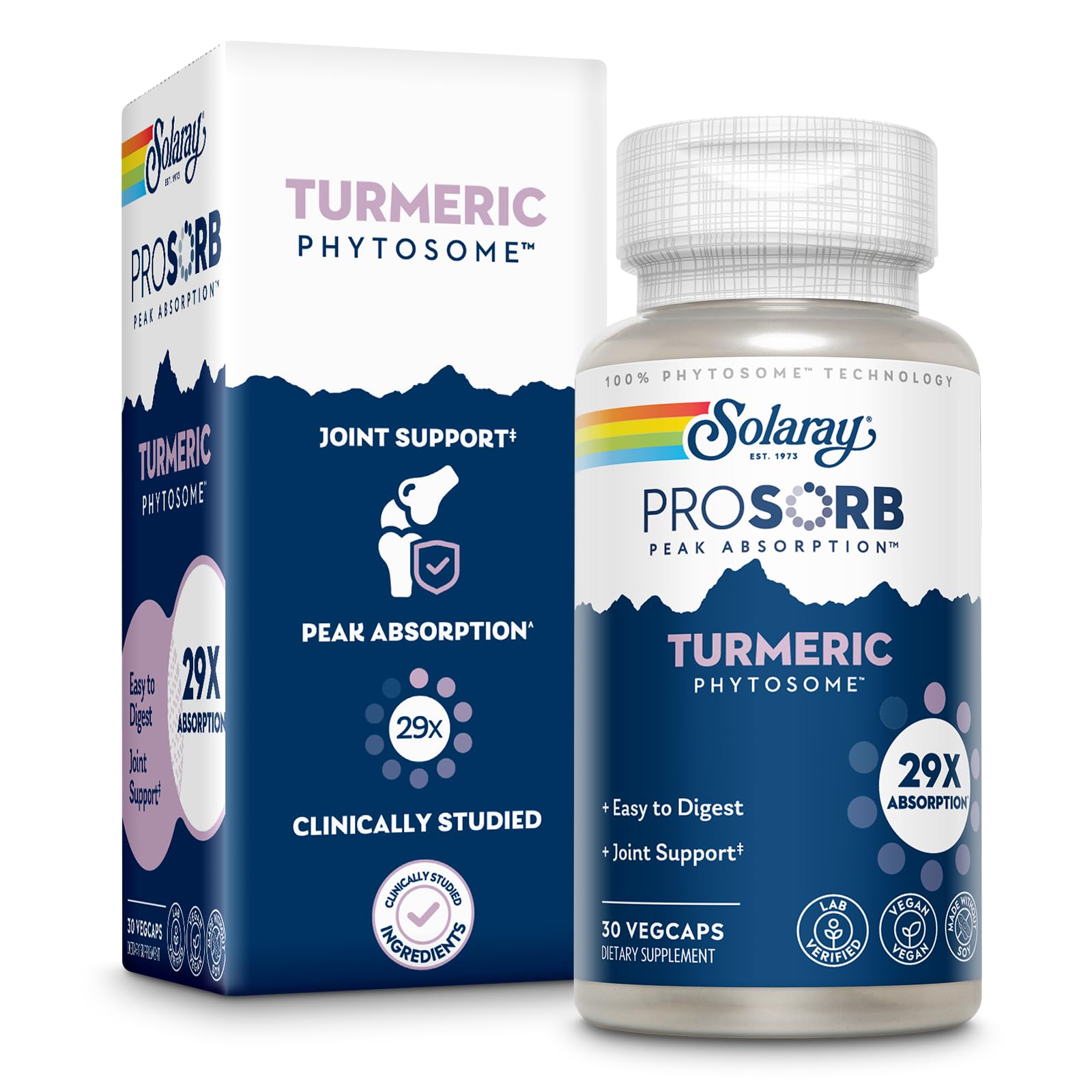 Suplemento De Fitosoma De Cúrcuma Solaray, 500 Mg, 30 Cápsulas Vegetales - Venta Internacional.