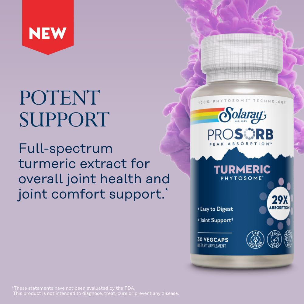 Foto 6 pulgar | Suplemento De Fitosoma De Cúrcuma Solaray, 500 Mg, 30 Cápsulas Vegetales - Venta Internacional.