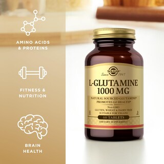 Foto 4 | Suplemento Solgar L-glutamina 1000 Mg 60 Comprimidos X3 - 90 Porciones - Venta Internacional.