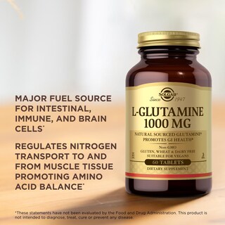 Foto 5 | Suplemento Solgar L-glutamina 1000 Mg 60 Comprimidos X3 - 90 Porciones - Venta Internacional.