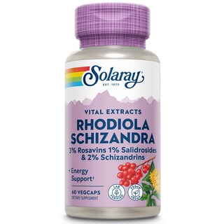 Foto 1 | Suplemento Solaray De Rhodiola Y Schizandra, 500 Mg, 60 Unidades - Venta Internacional.