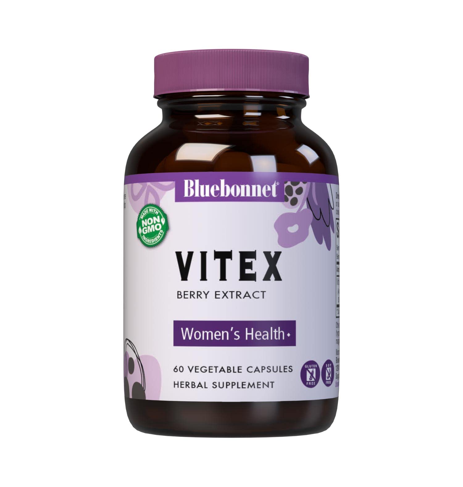 Suplemento De Extracto De Bayas Vitex De Bluebonnet Nutrition 60 Cápsulas - Venta Internacional.