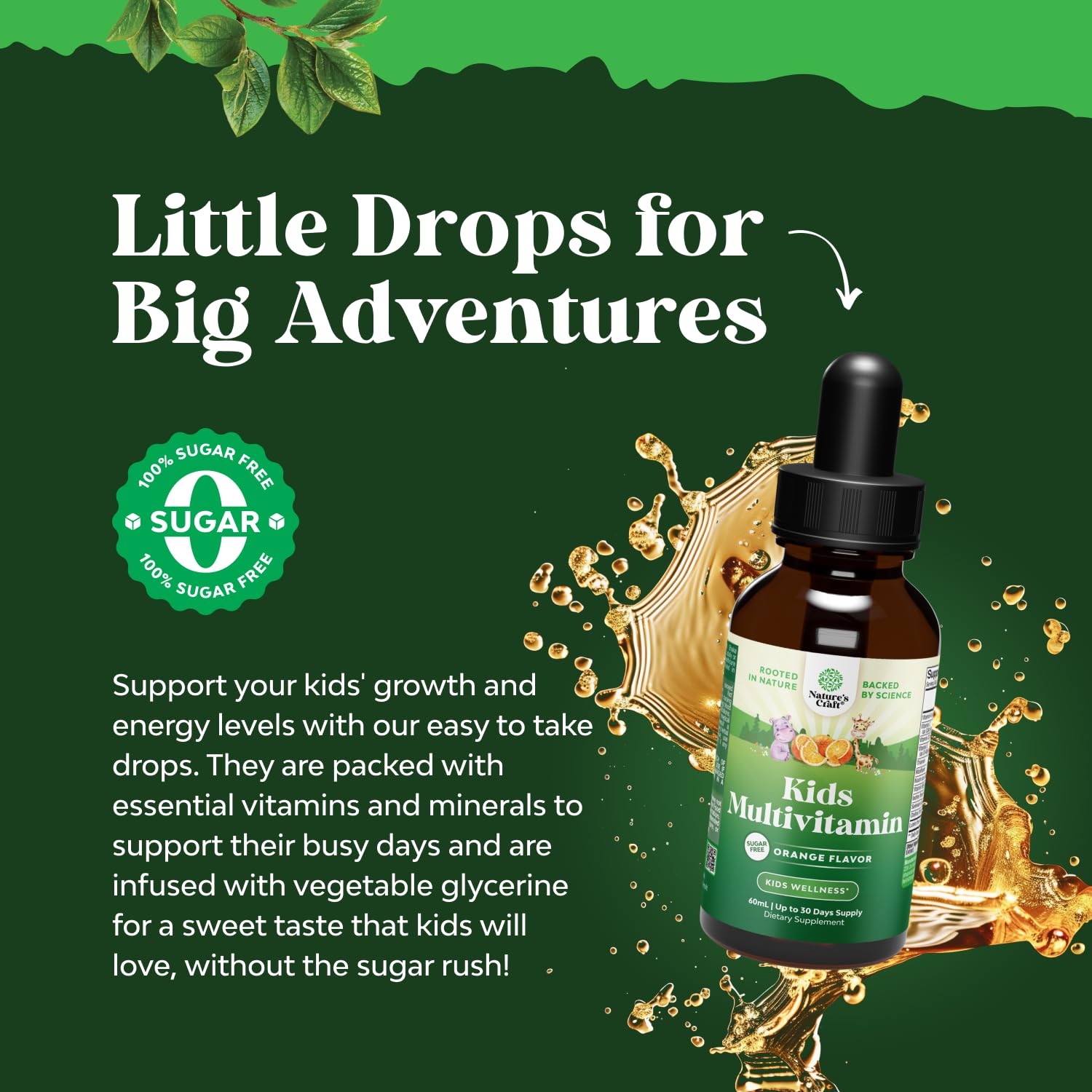 Foto 2 | Multivitamínico Líquido Natures Craft Para Apoyar La Inmunidad De Los Niños - Venta Internacional.