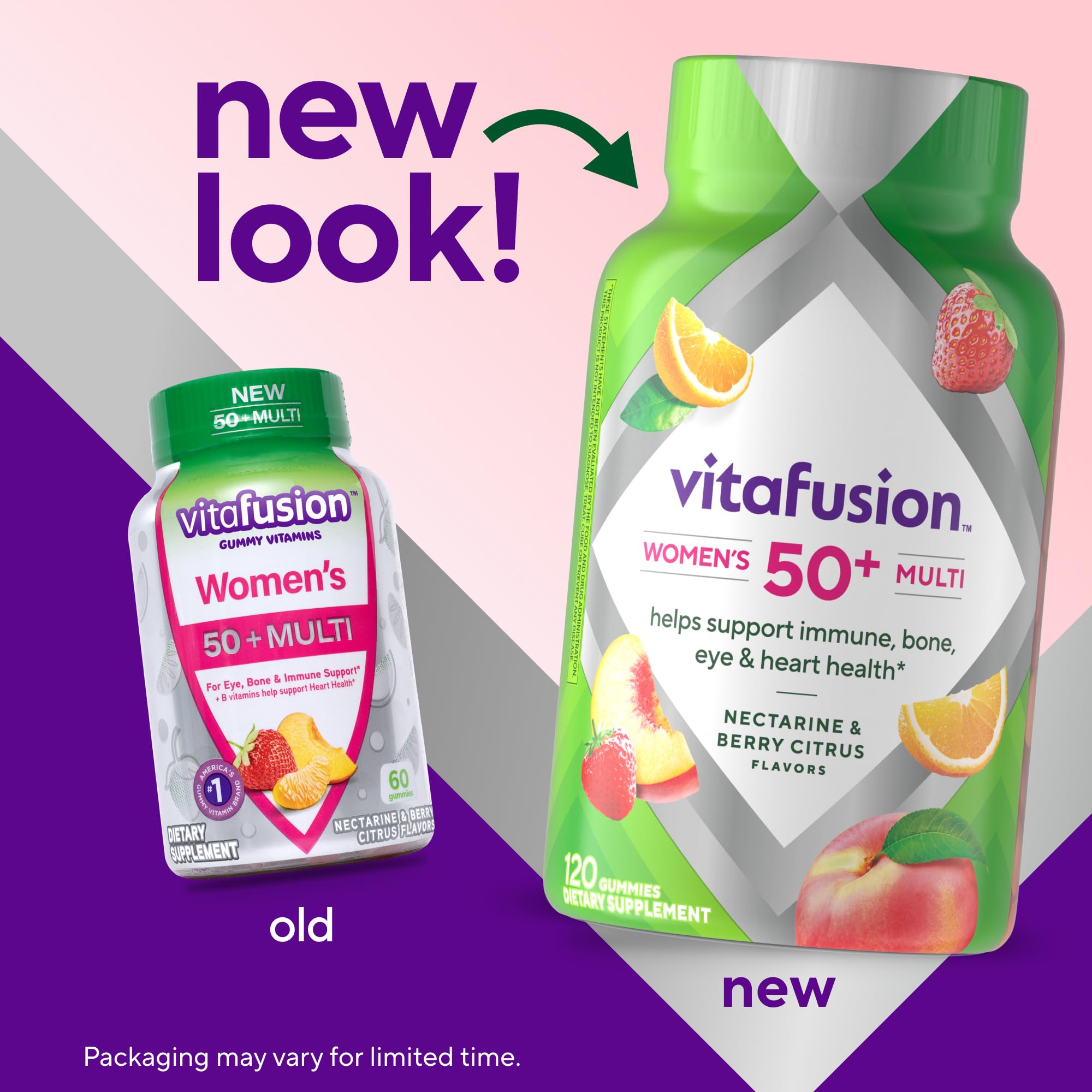 Foto 3 pulgar | Gomitas Multivitamínicas Vitafusion Para Mujeres De 50 O Más De 120 Unidades - Venta Internacional.