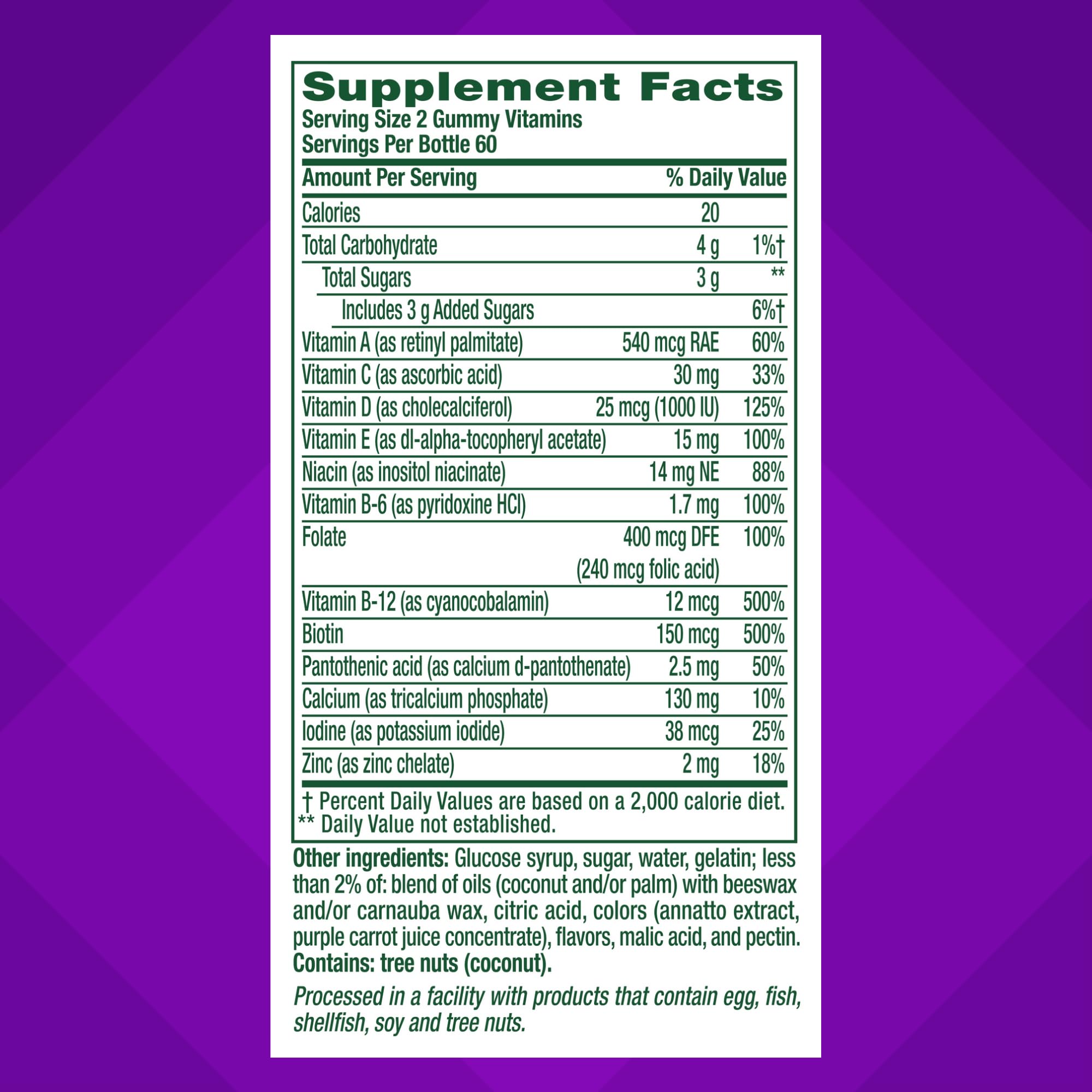 Foto 5 pulgar | Gomitas Multivitamínicas Vitafusion Para Mujeres De 50 O Más De 120 Unidades - Venta Internacional.