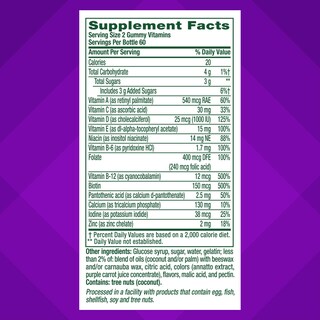 Foto 4 | Gomitas Multivitamínicas Vitafusion Para Mujeres De 50 O Más De 120 Unidades - Venta Internacional.