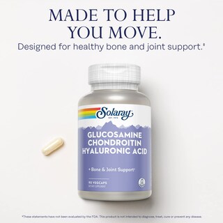 Foto 4 | Suplemento Solaray: Glucosamina, Condroitina Y Ácido Hialurónico, 90 Cápsulas - Venta Internacional.