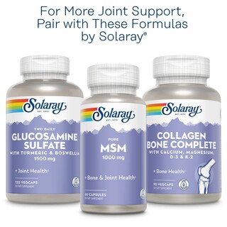 Foto 7 | Suplemento Solaray: Glucosamina, Condroitina Y Ácido Hialurónico, 90 Cápsulas - Venta Internacional.