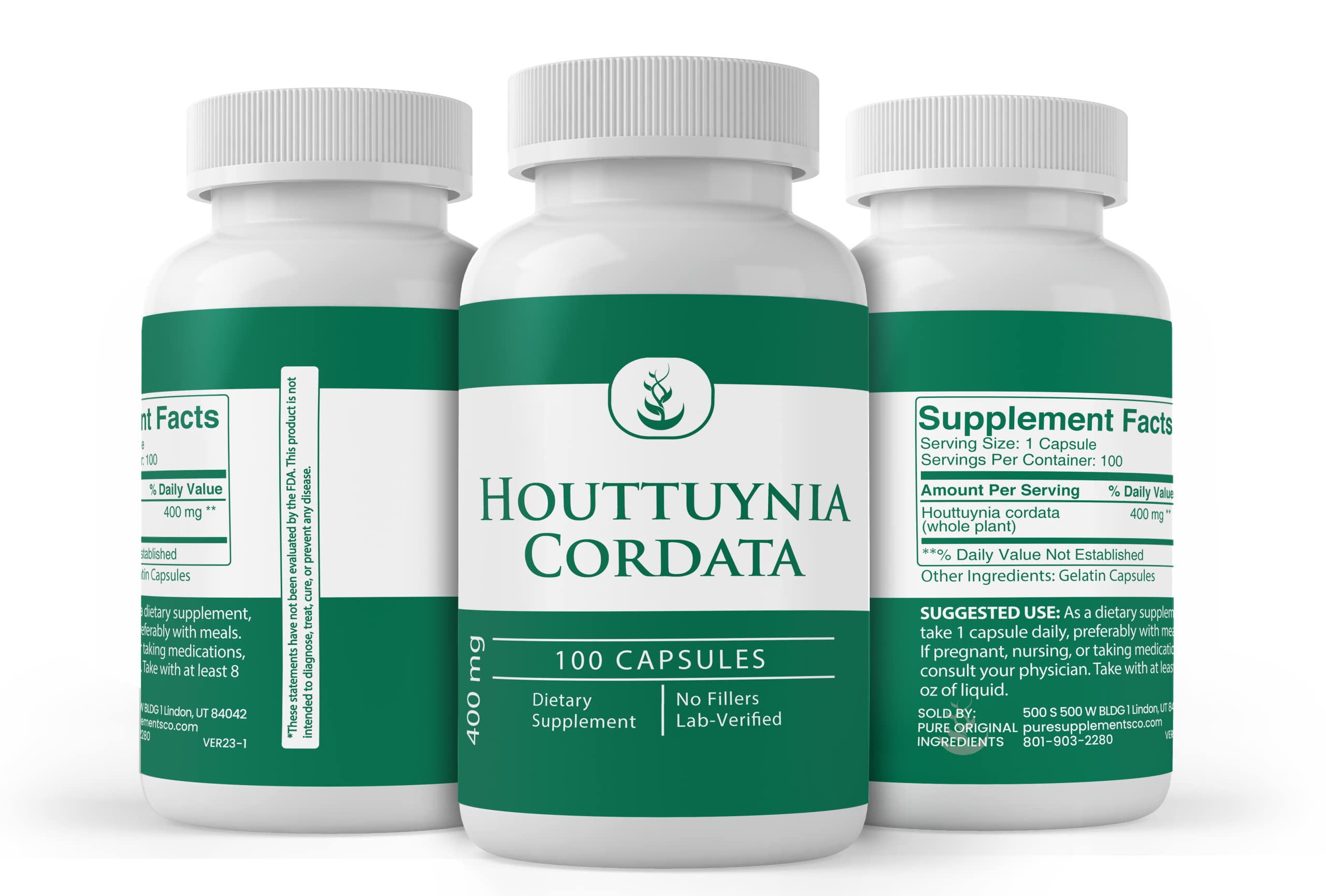 Foto 5 pulgar | Suplementos Dietéticos Ingredientes Puros Originales Houttuynia Cordata - Venta Internacional.