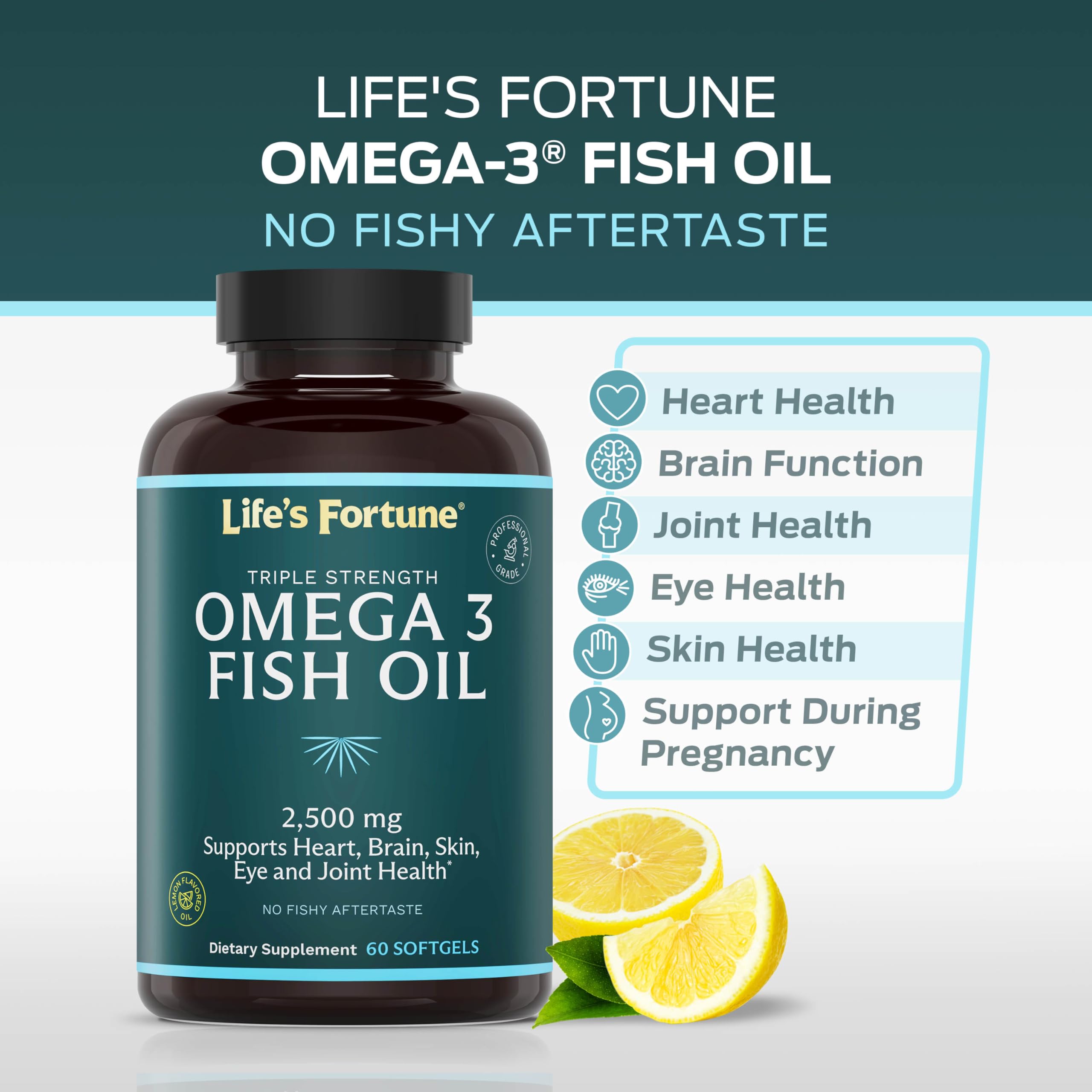 Foto 6 pulgar | Suplemento Life's Fortune Fish Oil Omega 3 2500 Mg 120 Cápsulas Blandas - Venta Internacional.