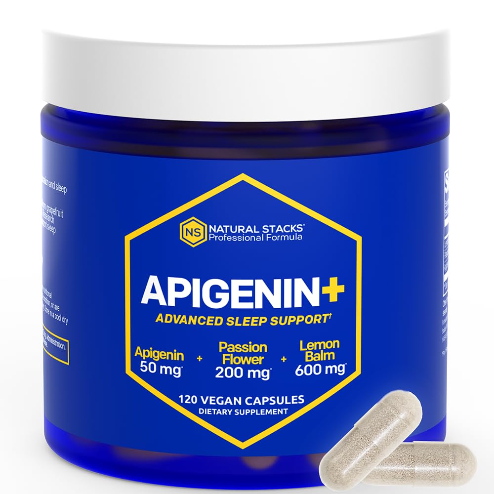 Suplemento Natural Stacks De Apigenina De 50 Mg Y Bálsamo De Limón De 600 Mg - Venta Internacional.