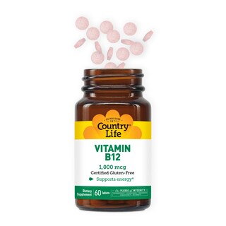Foto 2 | Suplemento Country Life De Vitamina B12, 1000 Mcg, Sublingual, 60 Comprimidos - Venta Internacional.