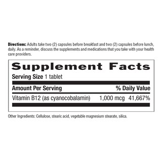 Foto 7 | Suplemento Country Life De Vitamina B12, 1000 Mcg, Sublingual, 60 Comprimidos - Venta Internacional.