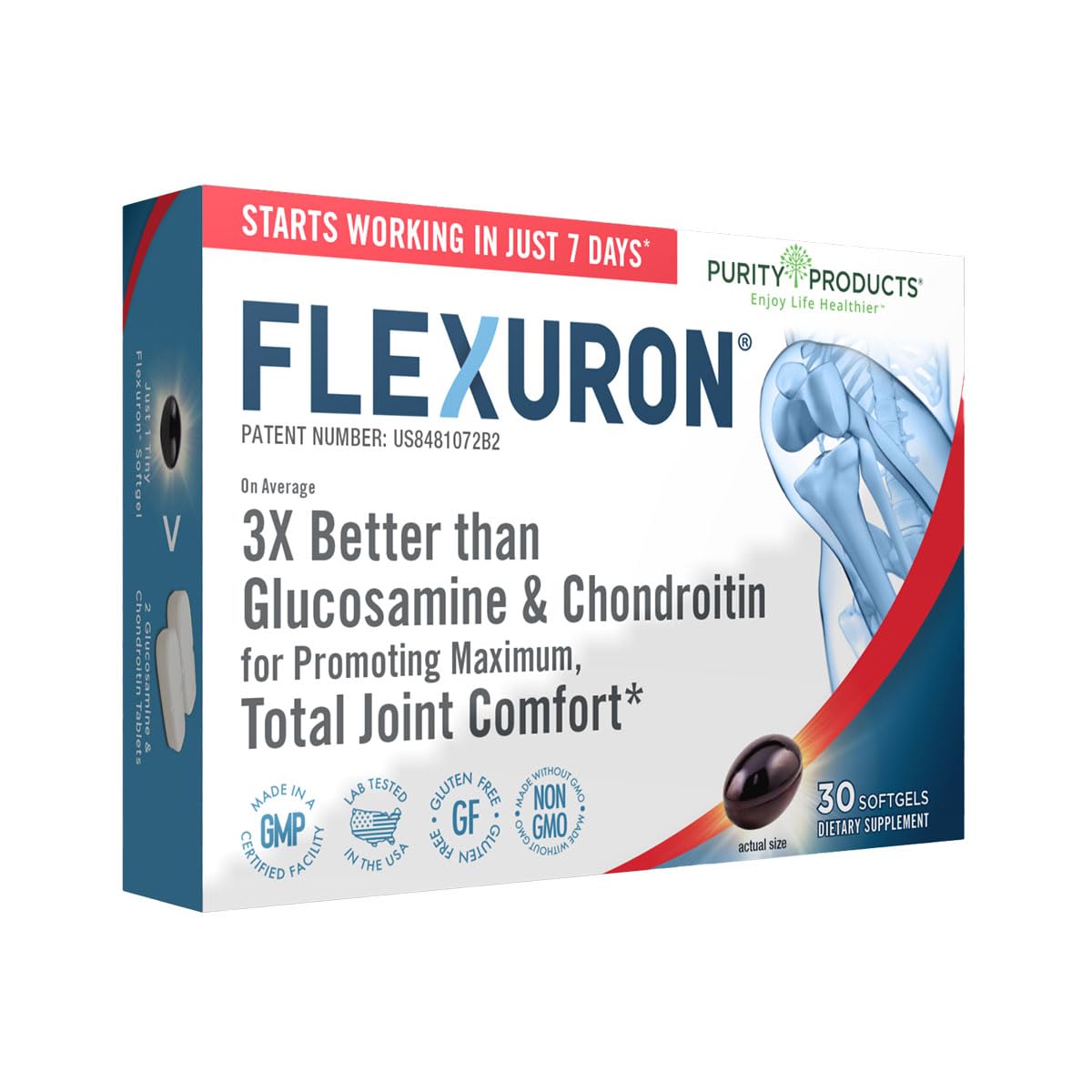 Supplement Purity Products Flexuron Joint Formula 30 Cápsulas Blandas - Venta Internacional.