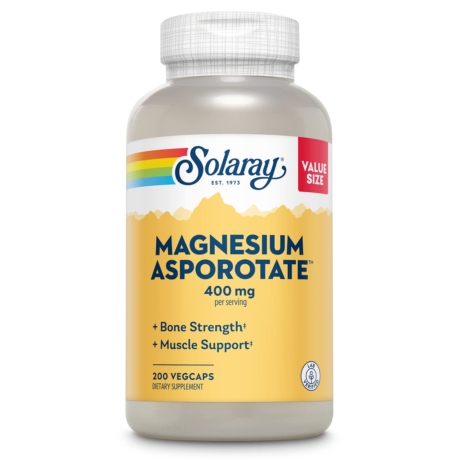 Foto 2 pulgar | Suplemento De 400 Mg De Asporotato De Magnesio Solaray Para La Salud Ósea - Venta Internacional.
