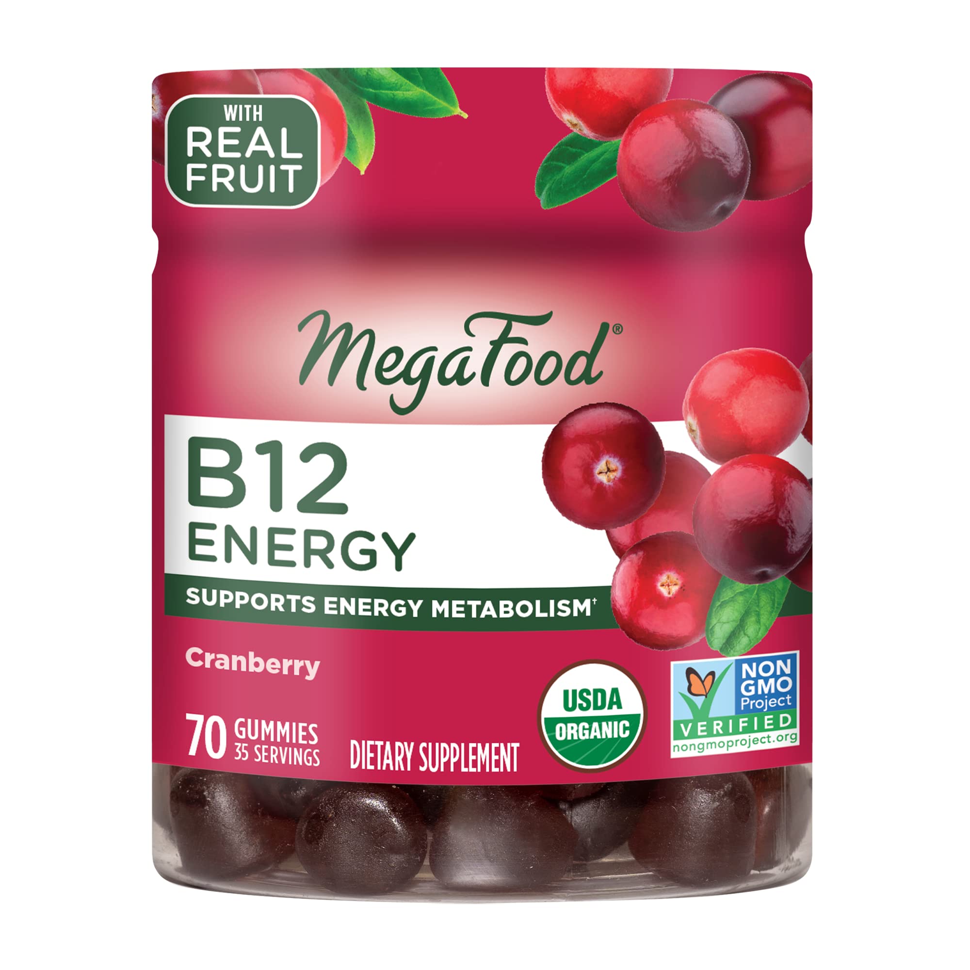 Suplemento Megafood Vitamin B12 Energy 70 Gomitas - Venta Internacional