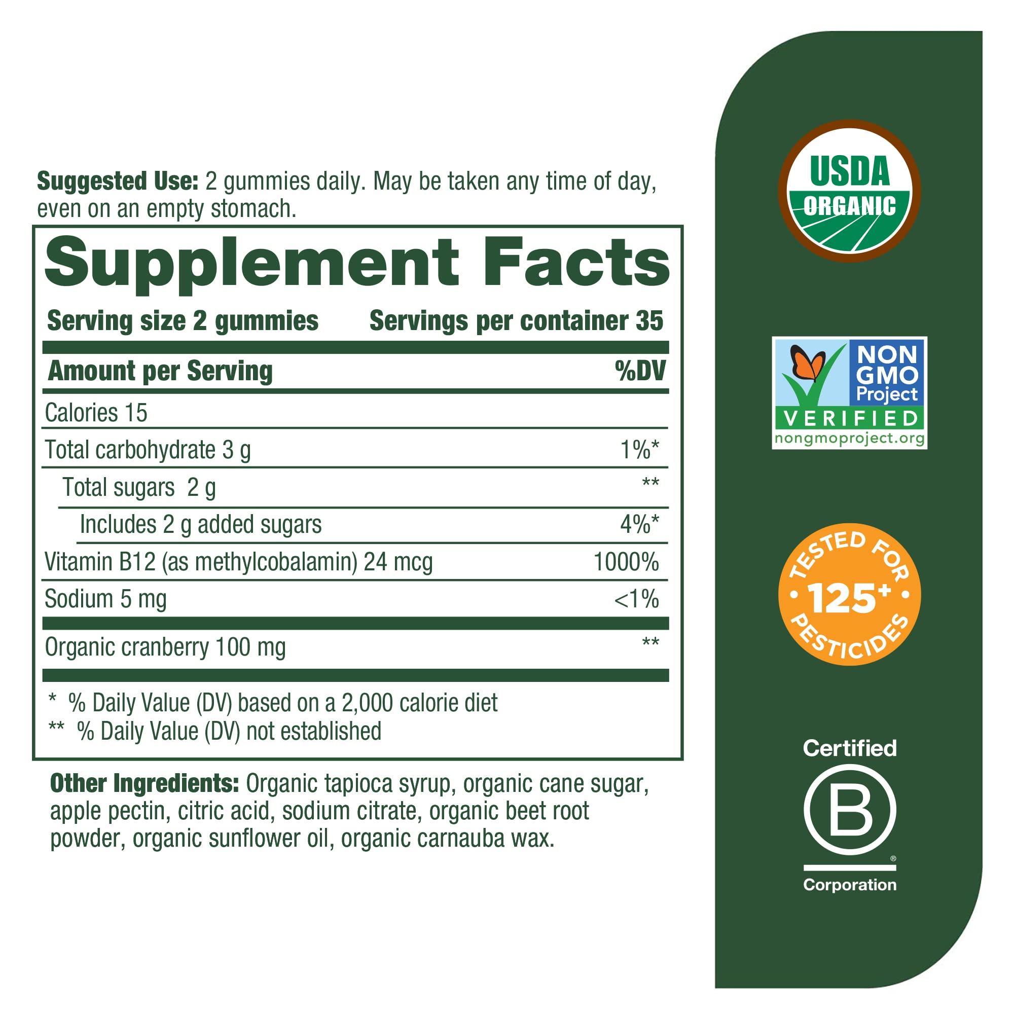 Foto 3 pulgar | Suplemento Megafood Vitamin B12 Energy 70 Gomitas - Venta Internacional