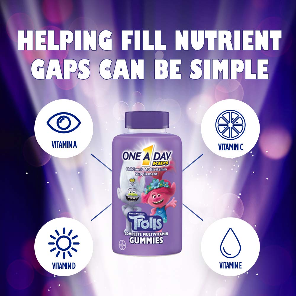 Foto 4 pulgar | Gomitas Multivitamínicas One A Day Kids Trolls, 180 Unidades - Venta Internacional.