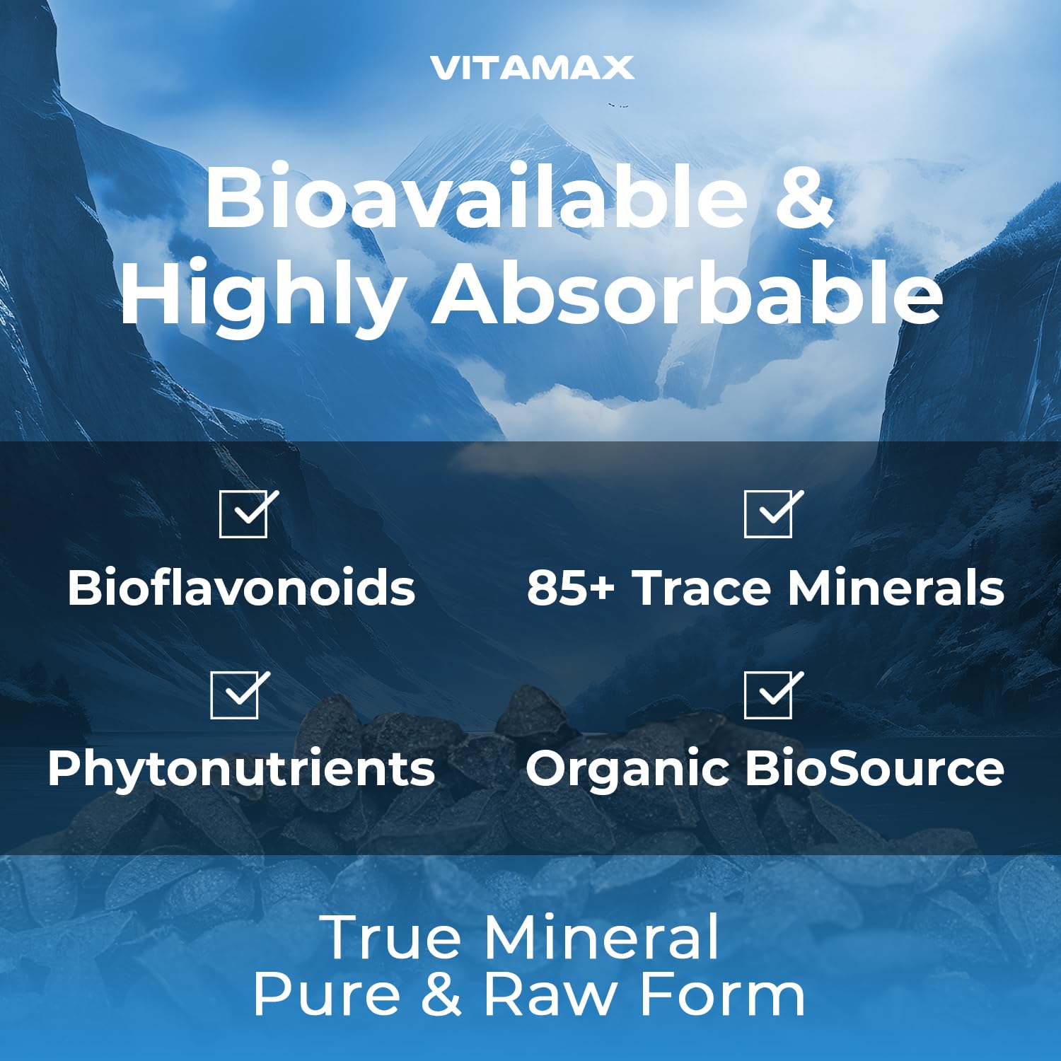 Foto 5 pulgar | Suplemento Vitamax True-mineral Sea Moss 3000 Mg Maca 1000 Mg - Venta Internacional.