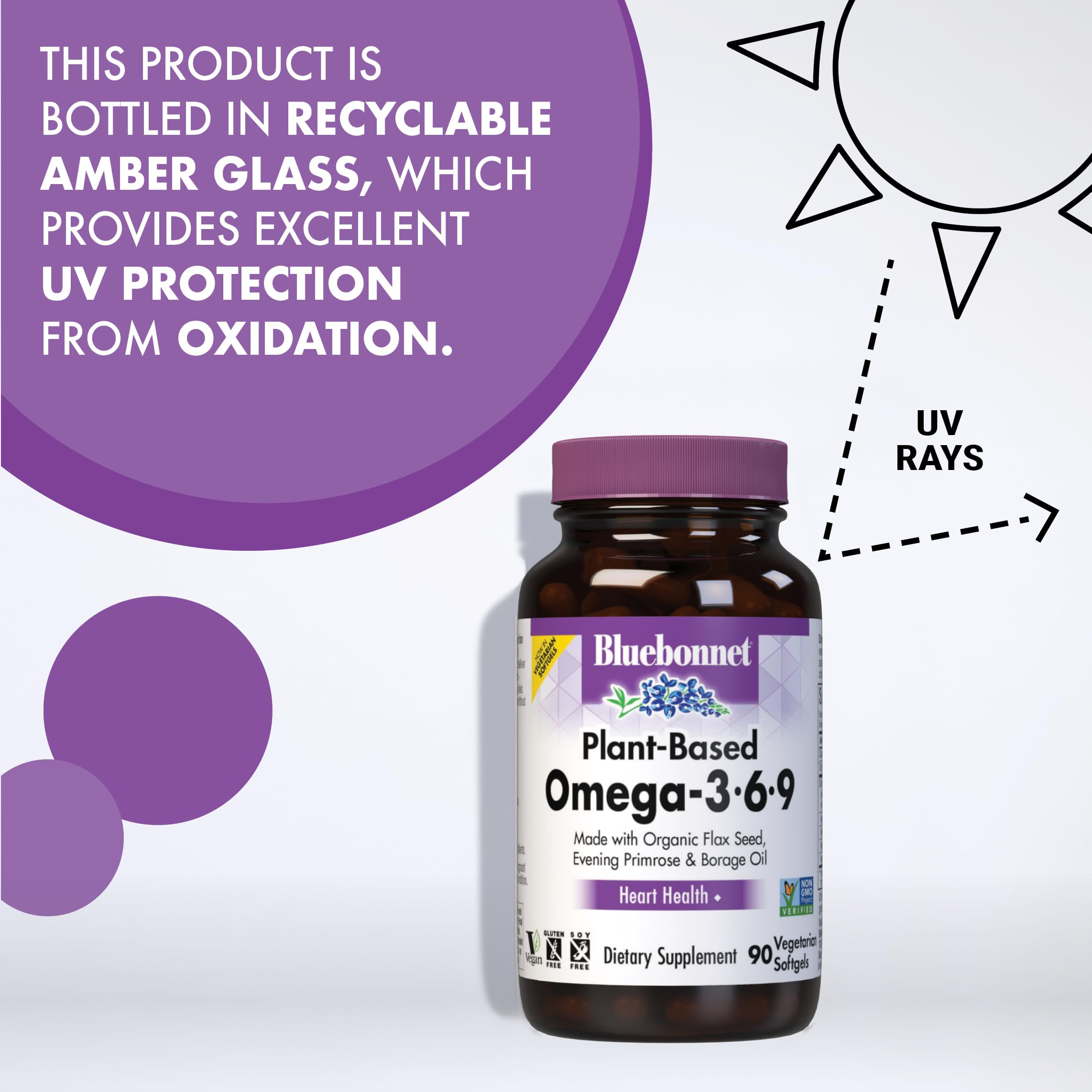 Foto 8 pulgar | Suplemento Bluebonnet Nutrition Omega 3-6-9 A Base De Plantas 1000 Mg - Venta Internacional.