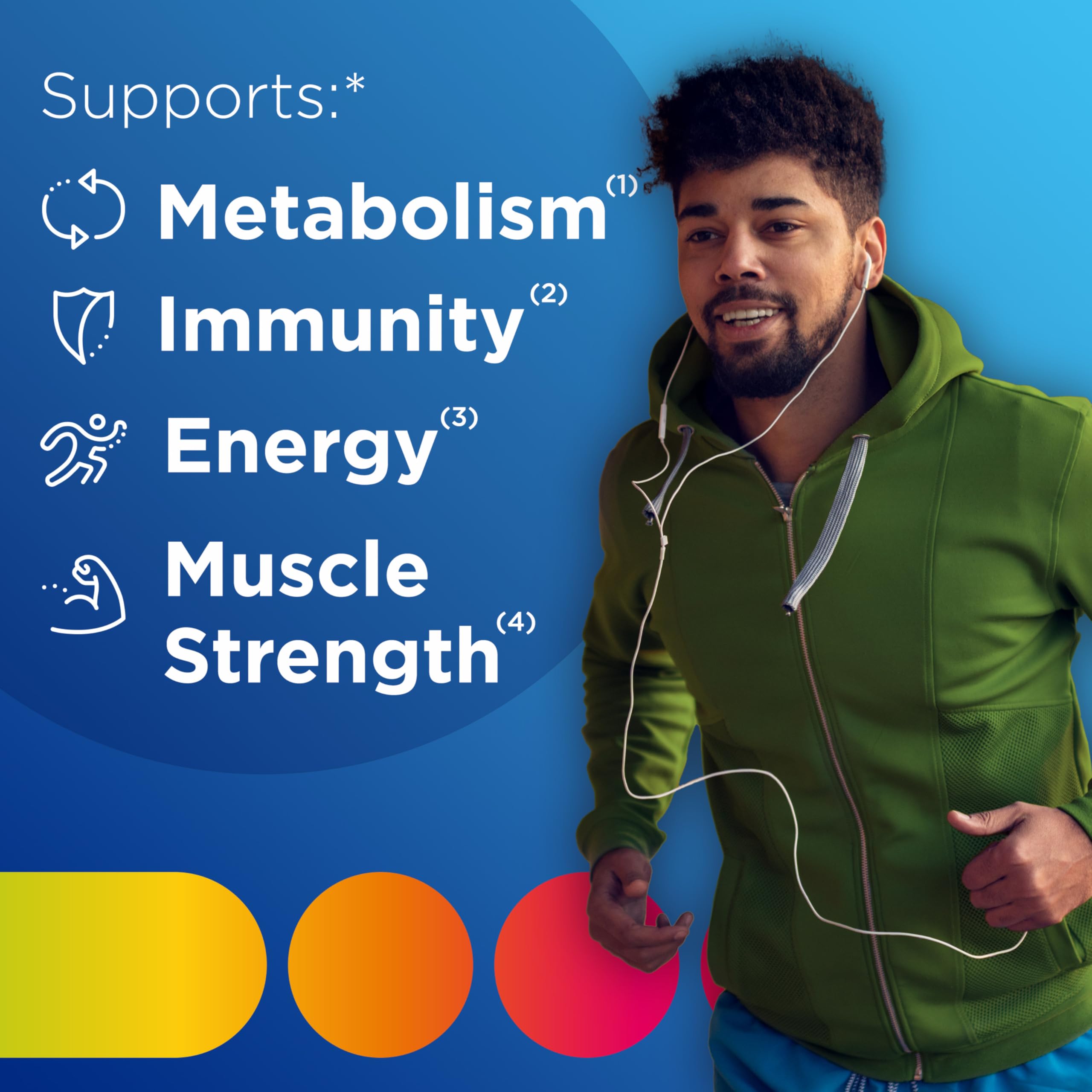 Foto 3 pulgar | Multivitamínico En Gomitas Multigummies De Supplement Centrum Para Hombres, 170 Unidades - Venta Internacional.