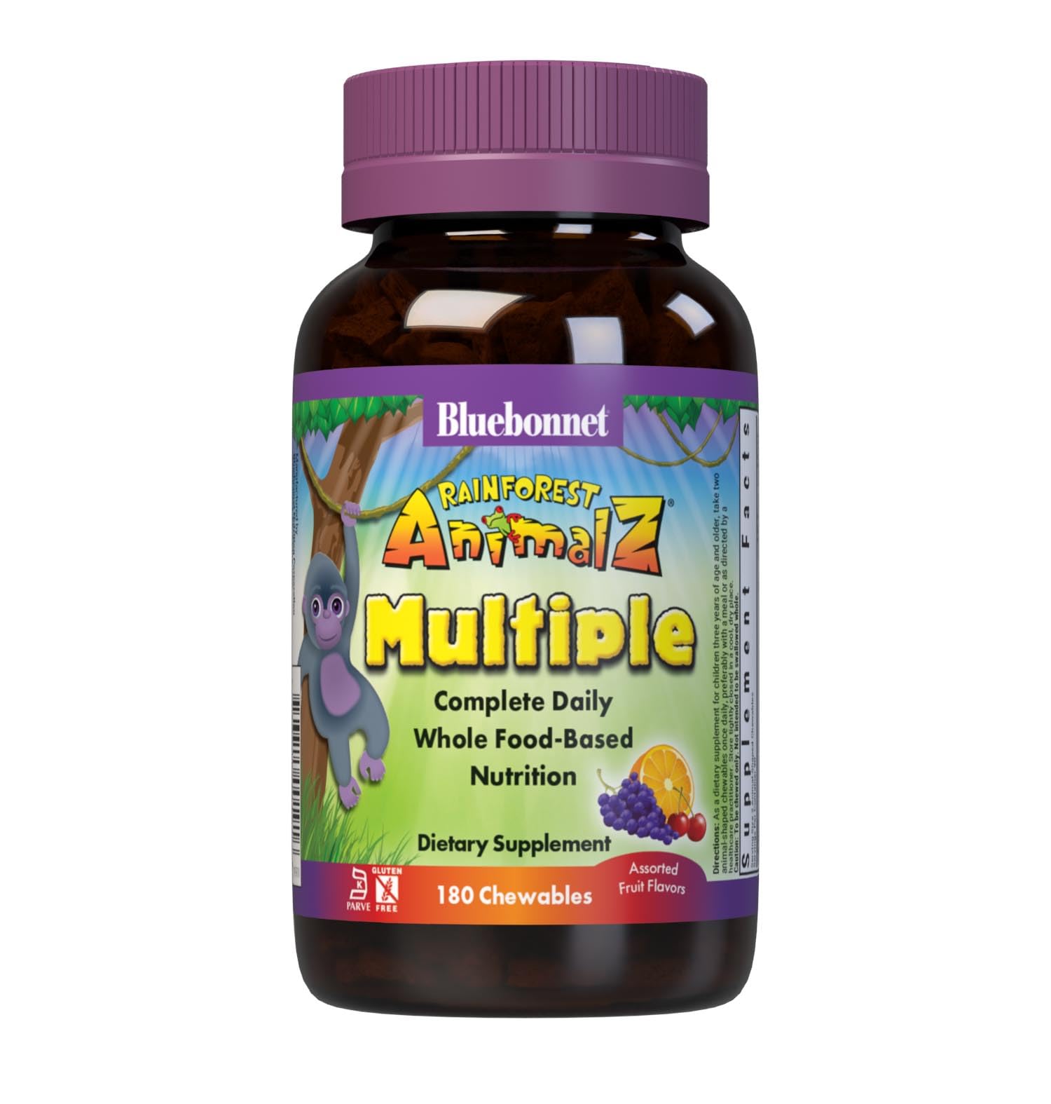 Tableta Masticable Bluebonnet Nutrition Rainforest Animalz Kids - Venta Internacional.